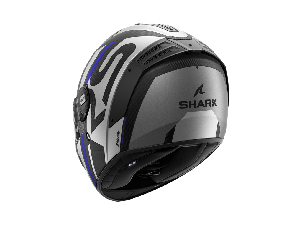 CAPACETE SHARK SPARTAN RS CARBON SHAWN MAT AZL/PRATA (DBS) - M -