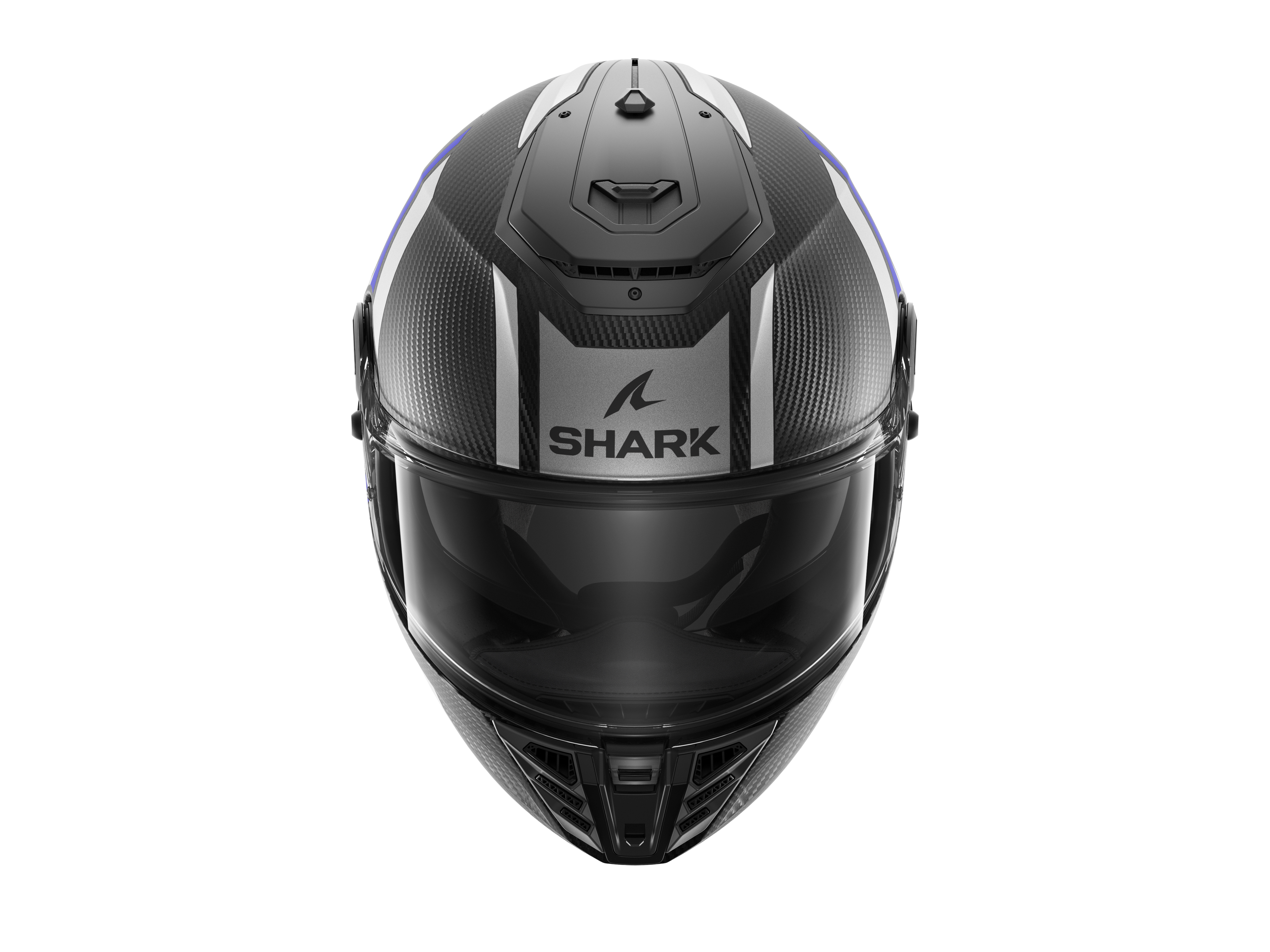 CAPACETE SHARK SPARTAN RS CARBON SHAWN MAT AZL/PRATA (DBS) - M -