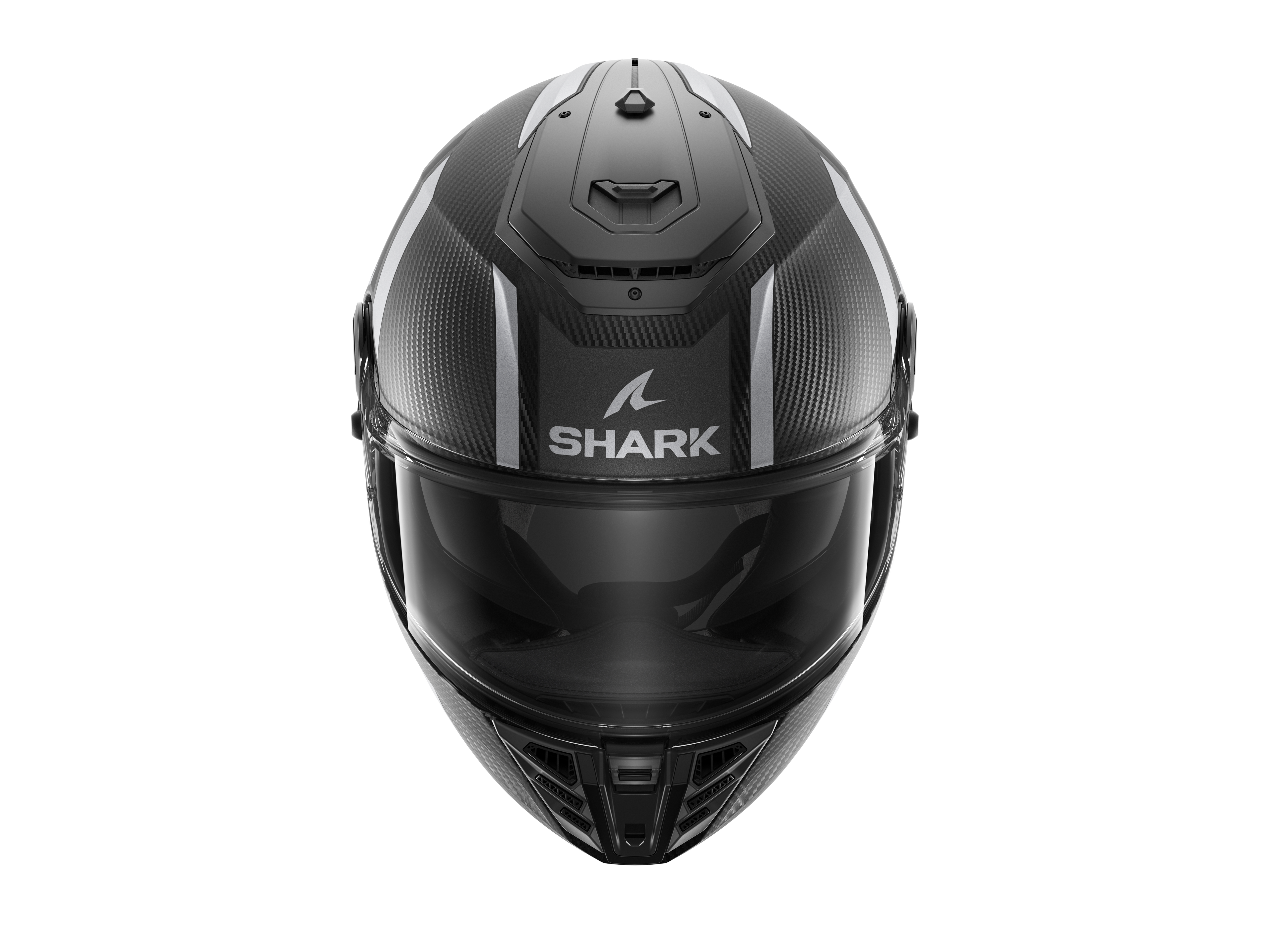 CAPACETE SHARK SPARTAN RS CARBON SHAWN MAT PRT/PRATA (DKS) - M -