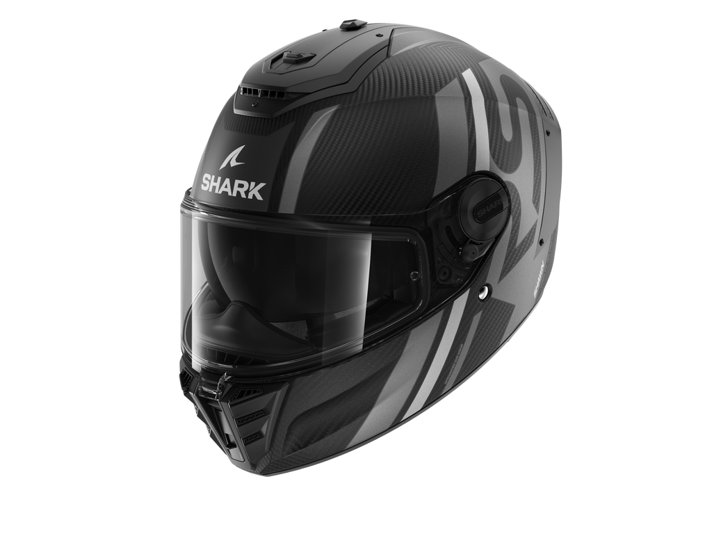 CAPACETE SHARK SPARTAN RS CARBON SHAWN MAT PRATA/ANT (DSA) - L -