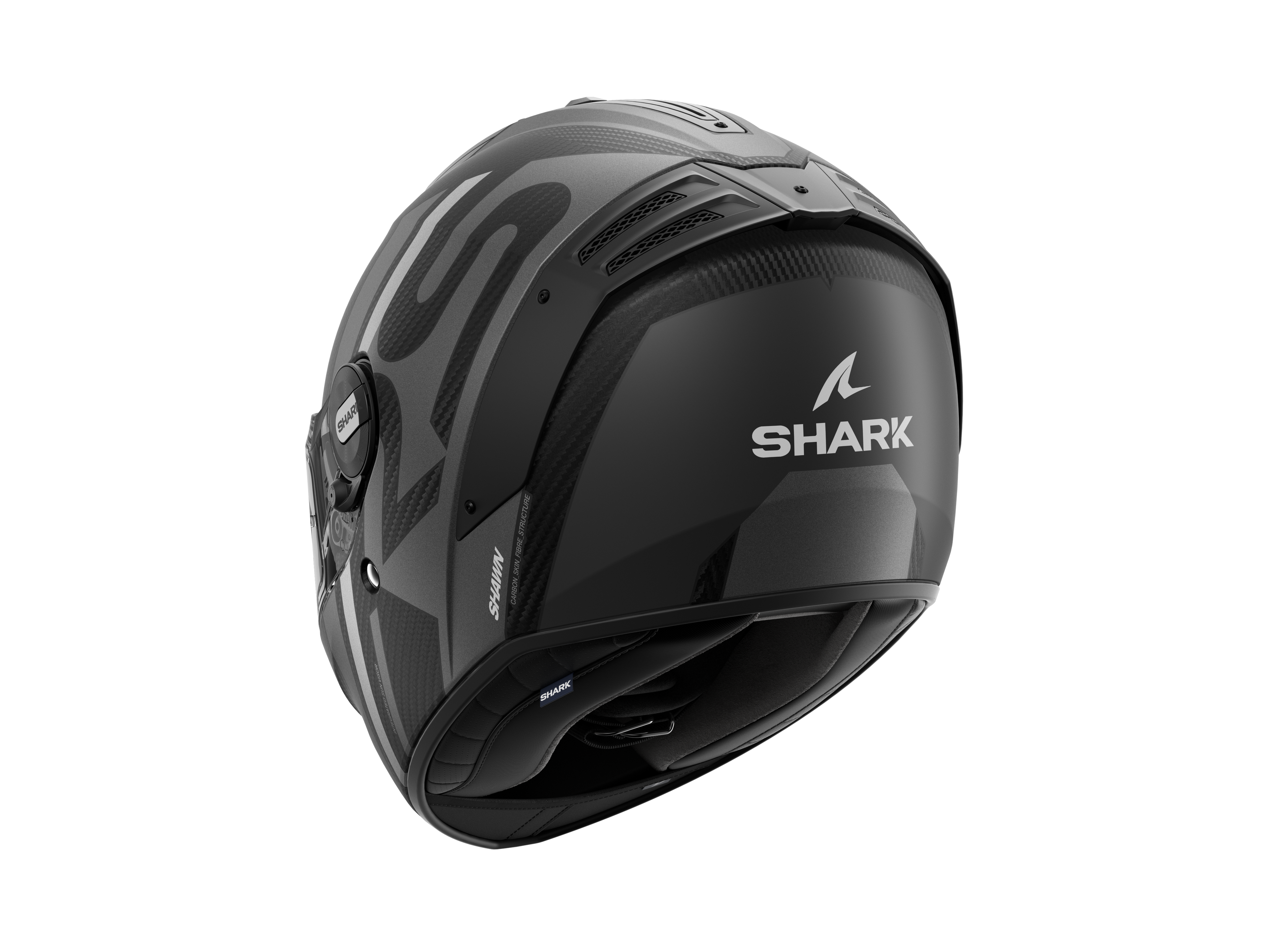 CAPACETE SHARK SPARTAN RS CARBON SHAWN MAT PRATA/ANT (DSA) - L -