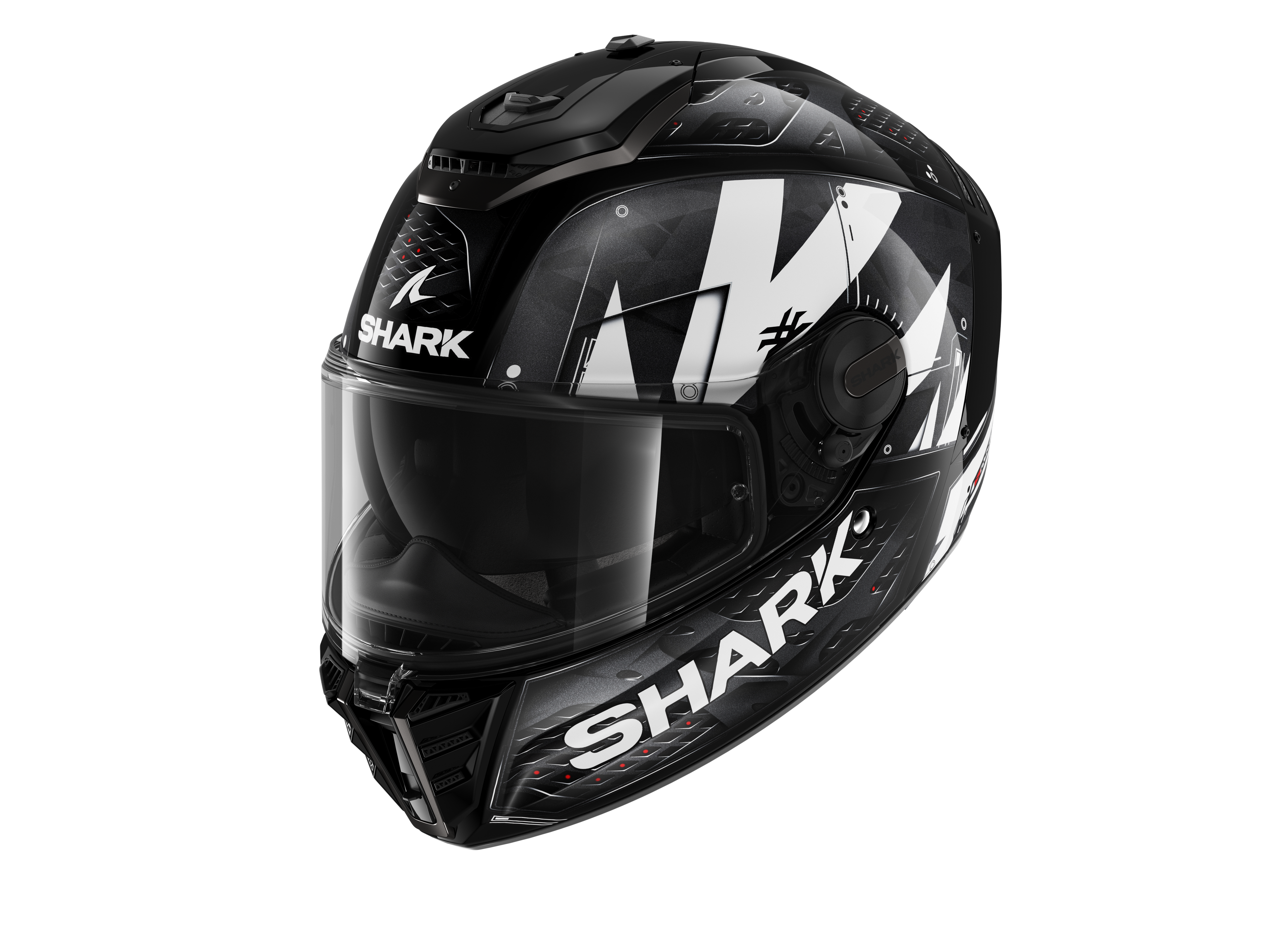 CAPACETE SHARK SPARTAN RS STINGREY PRT/BRC/ANT (KWA) - L -