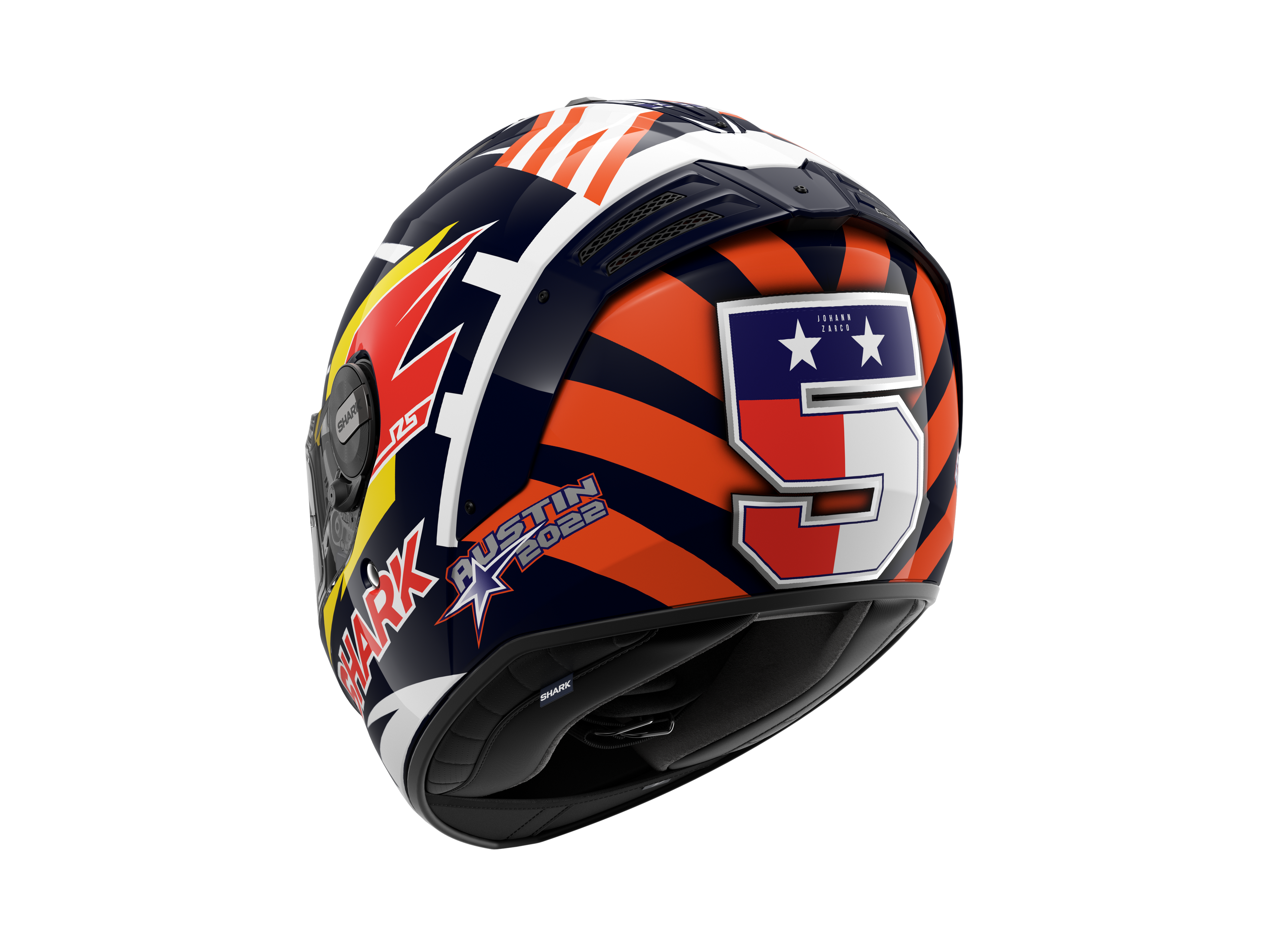 CAP SHARK SPARTAN RS REPLICA ZARCO AUSTIN AZUL/VERMELHO/BRANCO (BRW) - L -