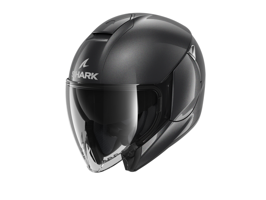 CAPACETE SHARK CITYCRUISER BLANK CINZA ESCURO (A05) - M -