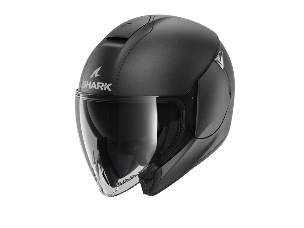 CAPACETE SHARK CITYCRUISER BLANK CINZA MAT (A06) - KS -