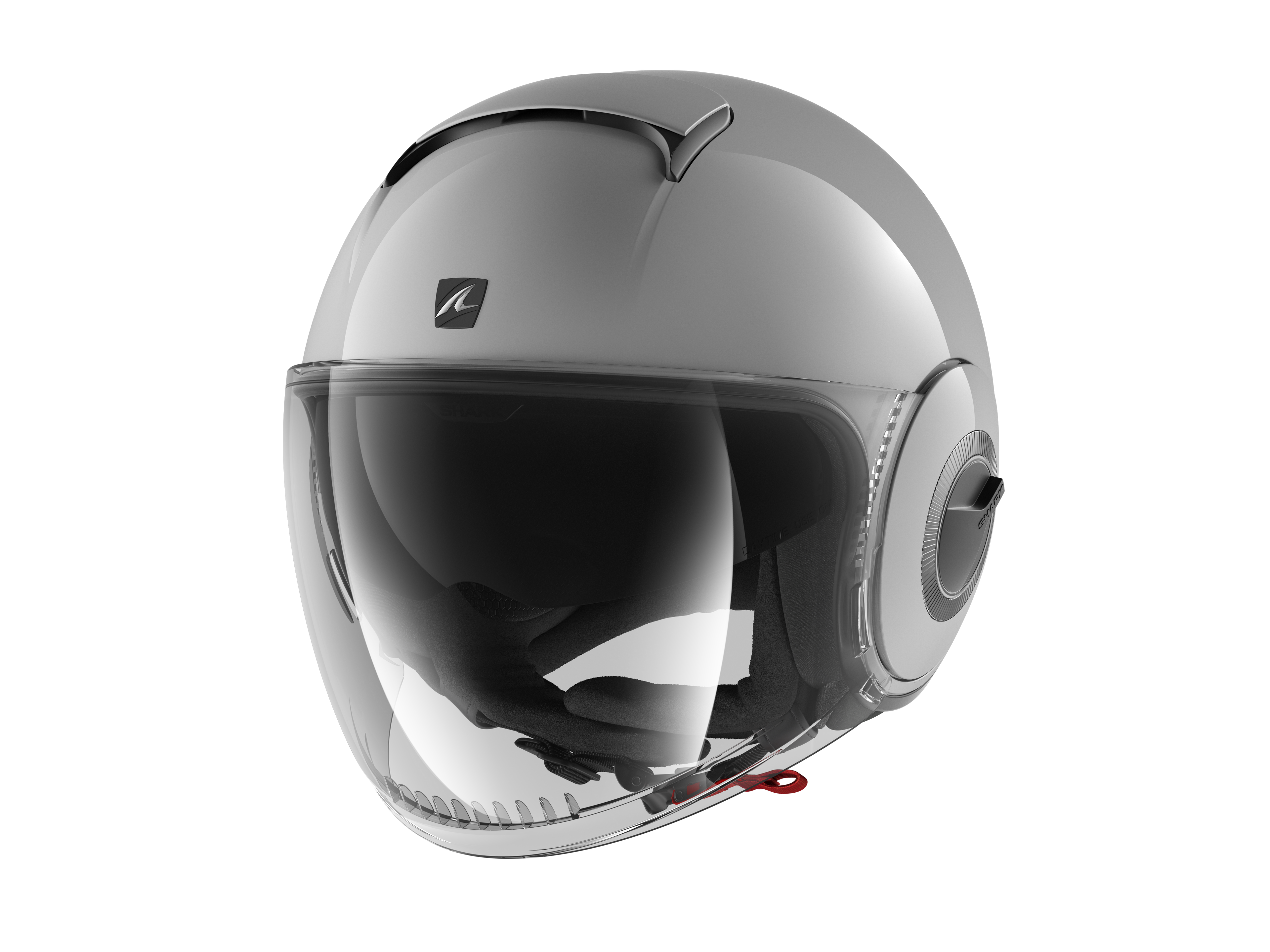 CAPACETE SHARK NANO BLANK CINZA (S05) - XS -