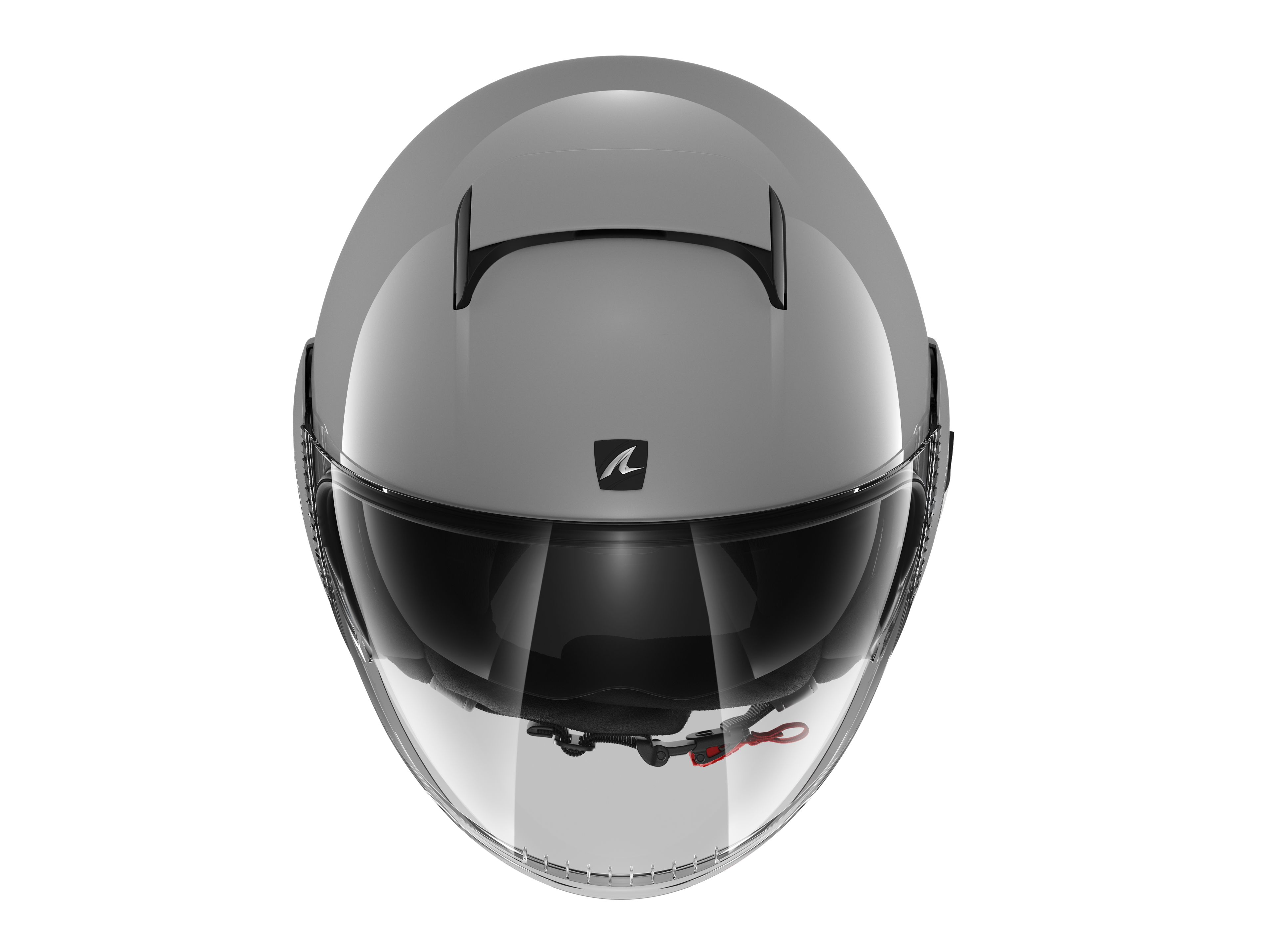 CAPACETE SHARK NANO BLANK CINZA (S05) - XS -