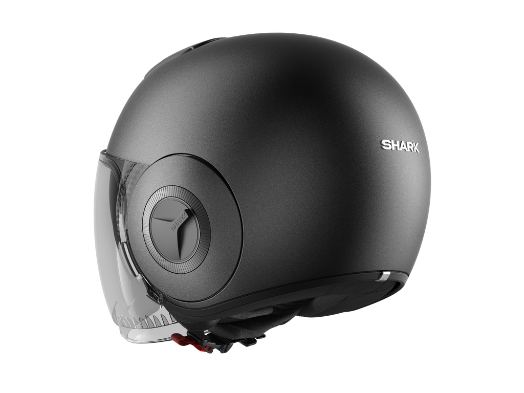 CAPACETE SHARK NANO BLANK CINZA MAT (A06) - S -