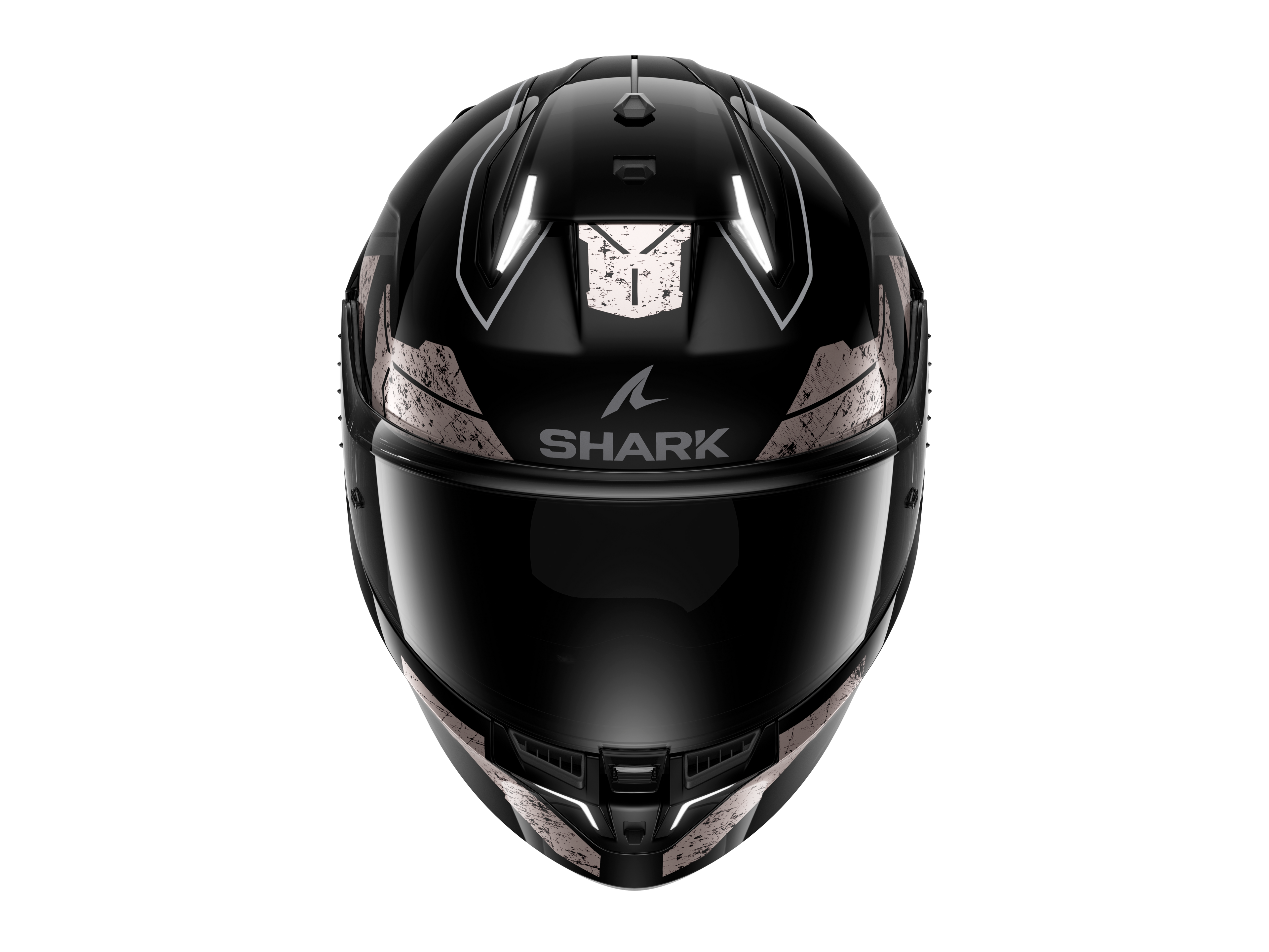 CAPACETE SHARK SKWAL i3 RHAD PRETO/CROMADO/ANTRACITE (KUA) - L -