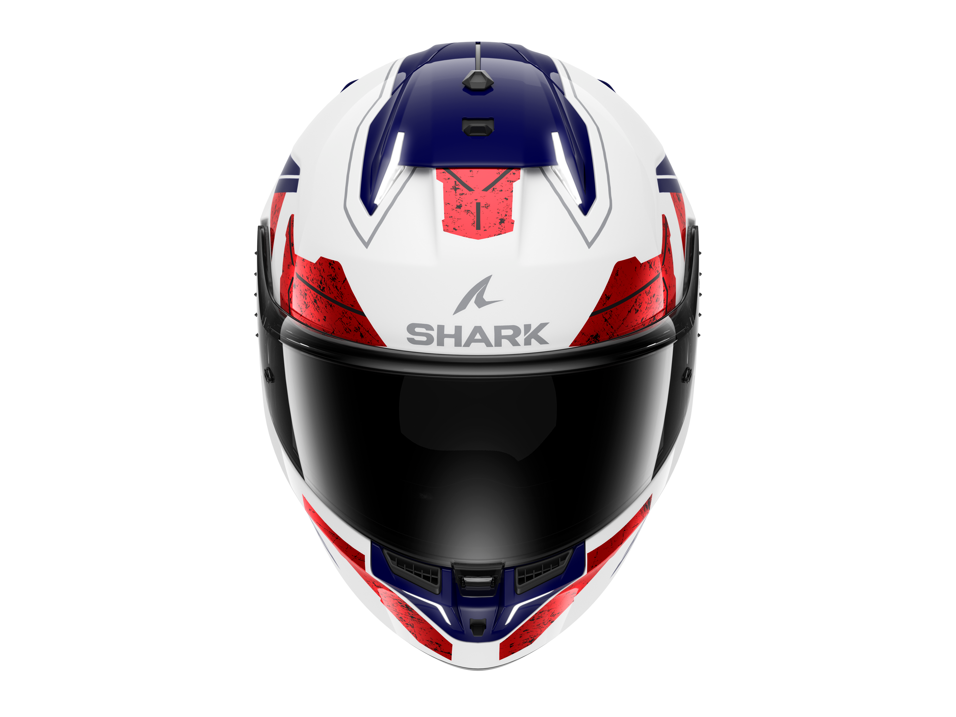 CAPACETE SHARK SKWAL i3 RHAD BRANCO/CROMADO/VERMELHO (WUR) - XL -