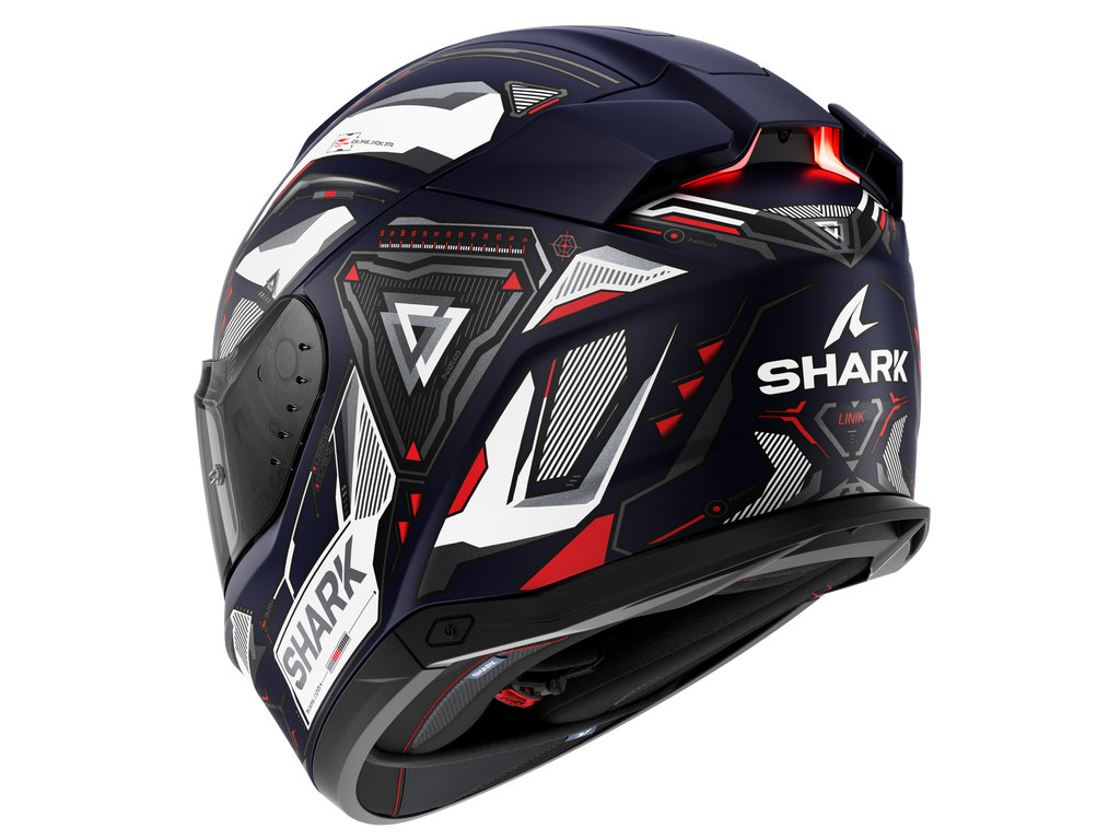 CAPACETE SHARK SKWAL i3 LINIK MAT AZUL/BRANCO/VERMELHO (BWR) - M -