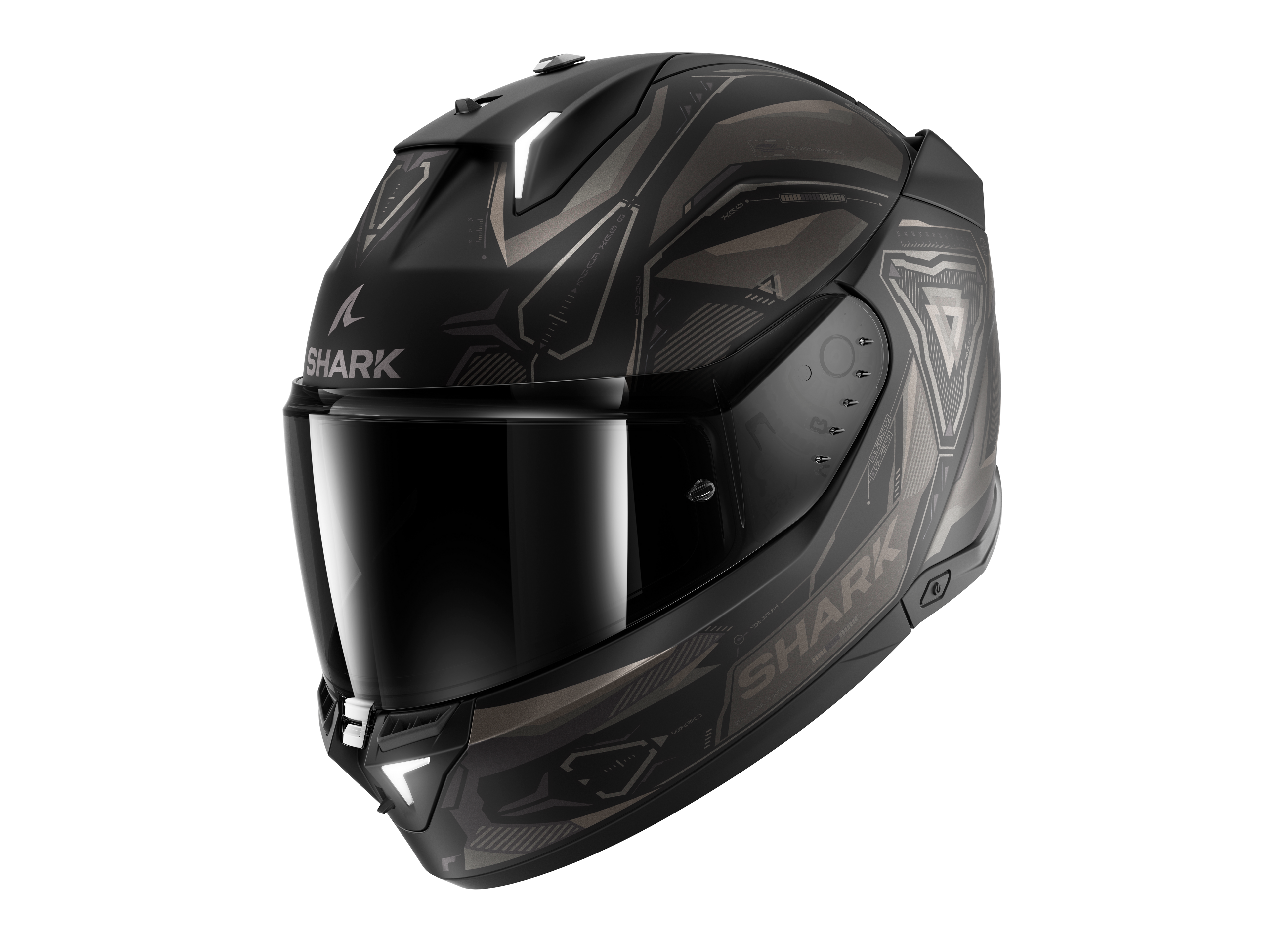 CAPACETE SHARK SKWAL i3 LINIK MAT PRETO/ANTRACITE (KAA) - L -