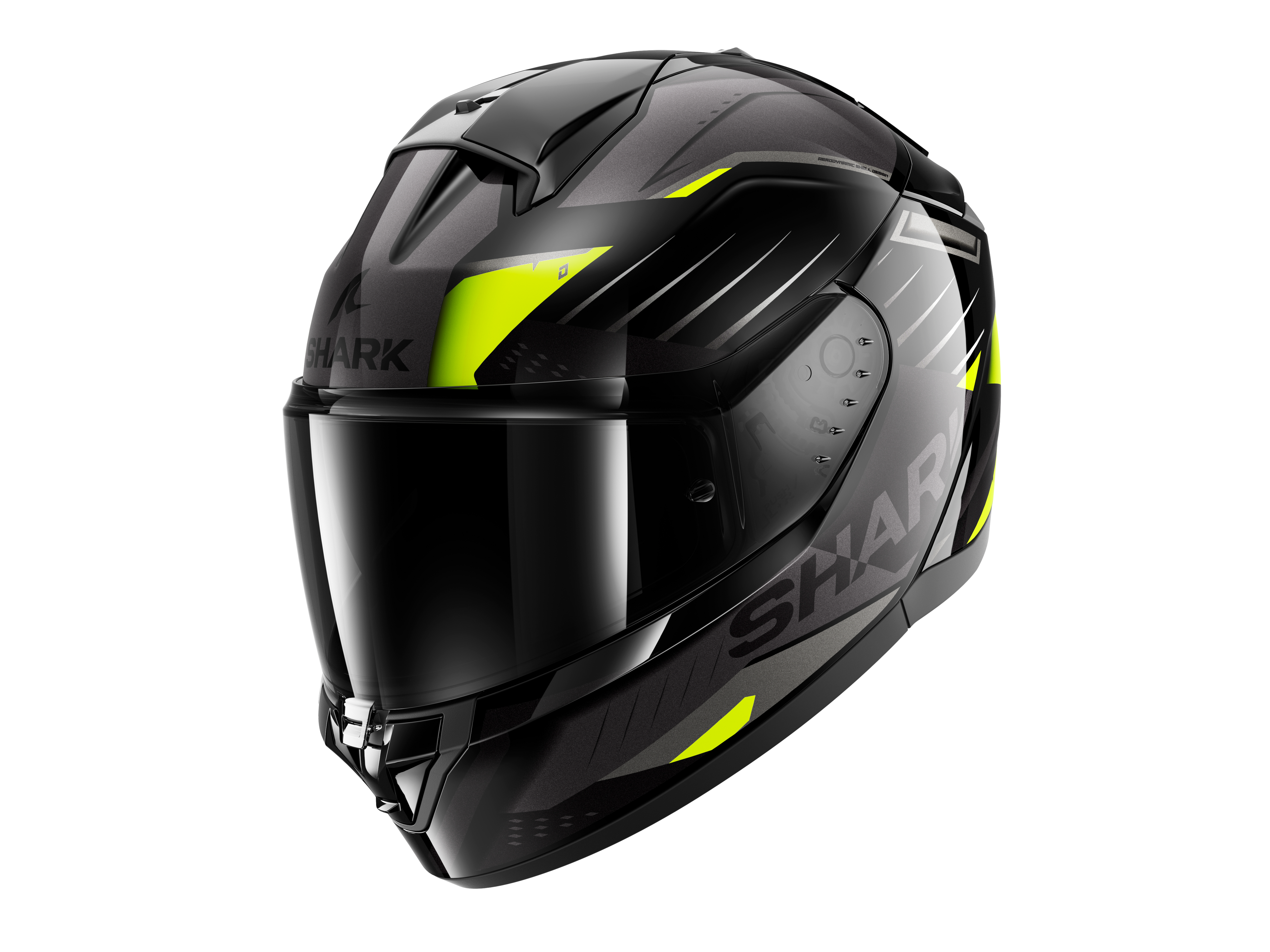CAPACETE SHARK RIDILL 2 BERSEK PRETO/VERDE/ANTRACITE (KGA) - M -