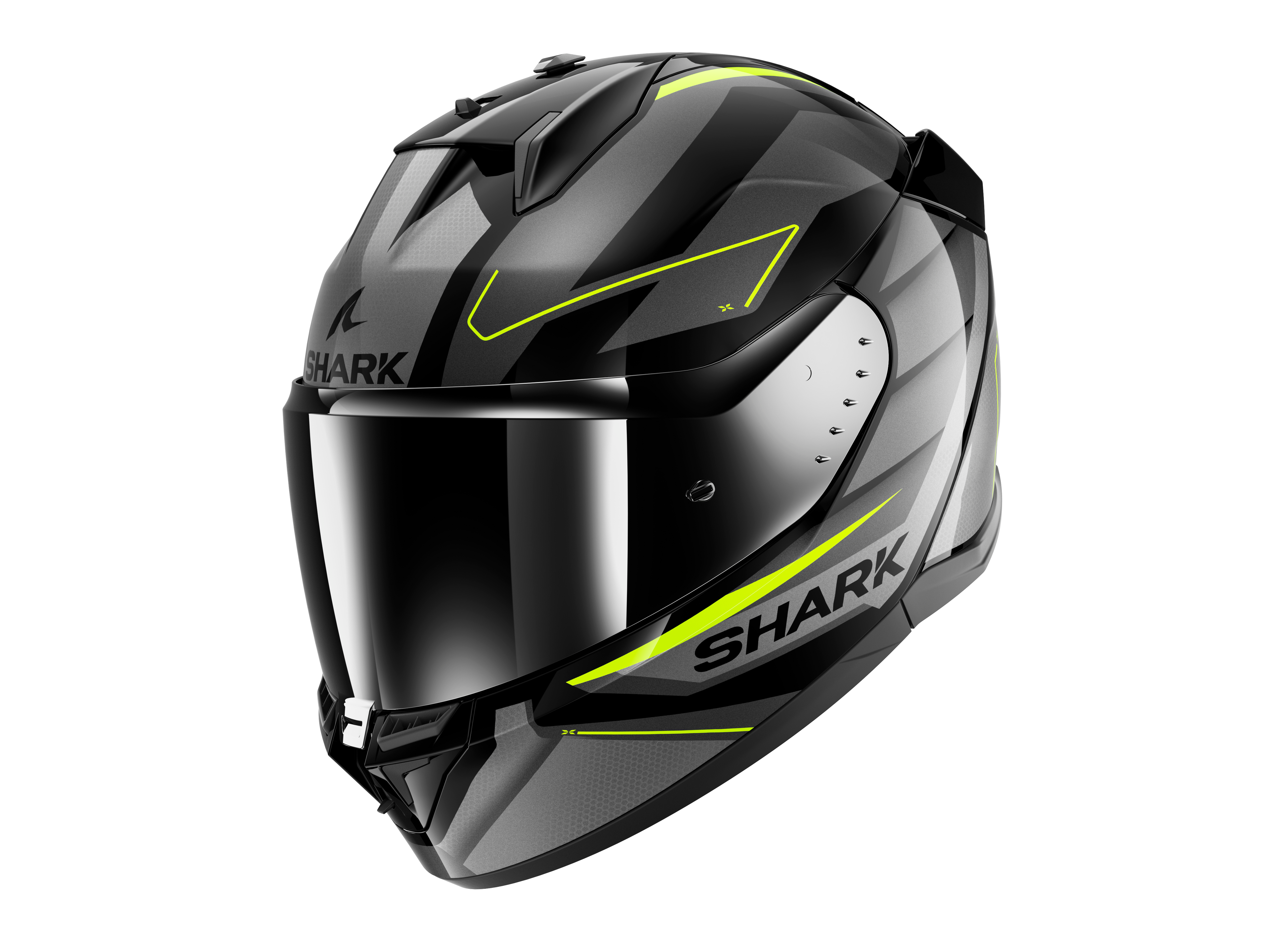 CAPACETE SHARK D-SKWAL 3 SIZLER PRETO/ANTRACITE/AMARELO (KAY) - XL