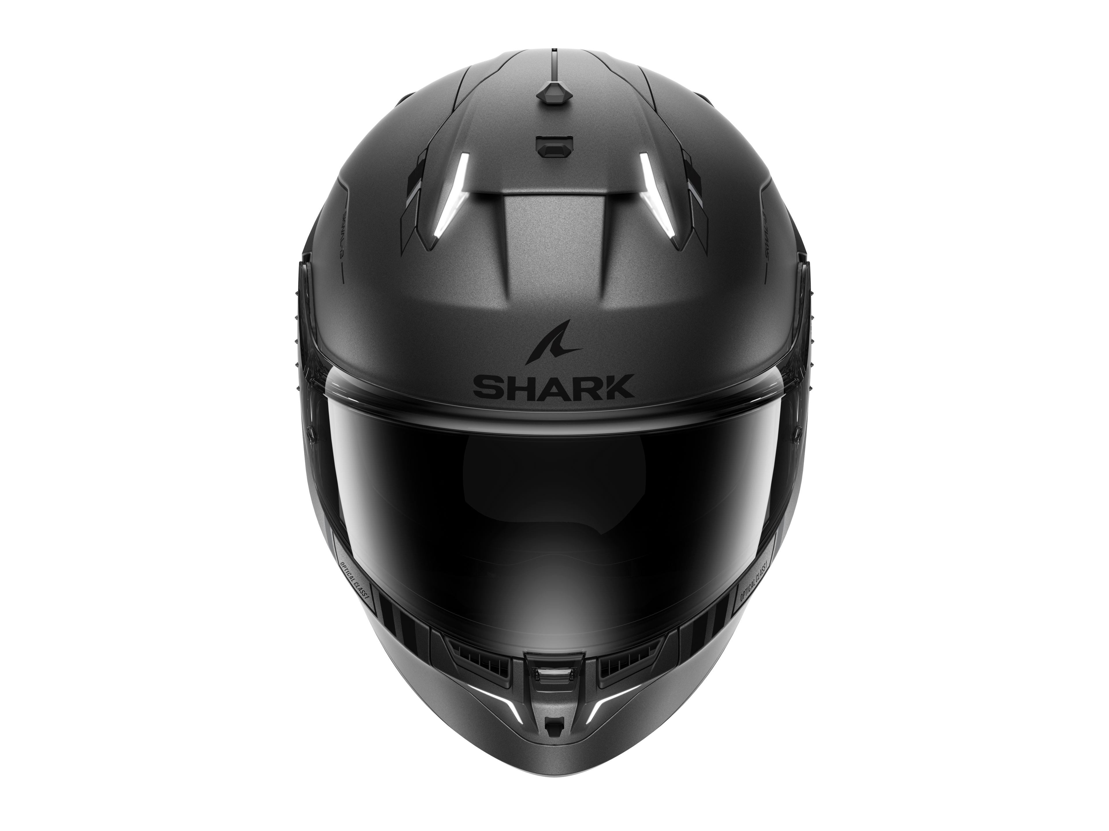 CAPACETE SHARK SKWAL i3 BLANK SP MAT ANTRACITE/PRETO/PRATA (AKS) - XL -
