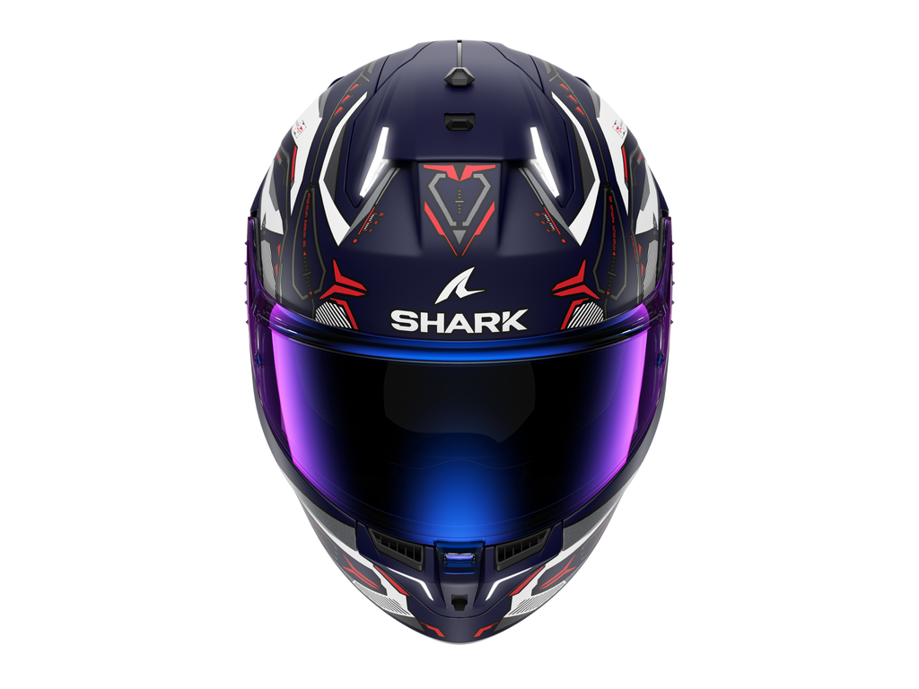 CAPACETE SHARK SKWAL i3 LINIK MAT AZUL/BRANCO/VERMELHO (BWR) - S -