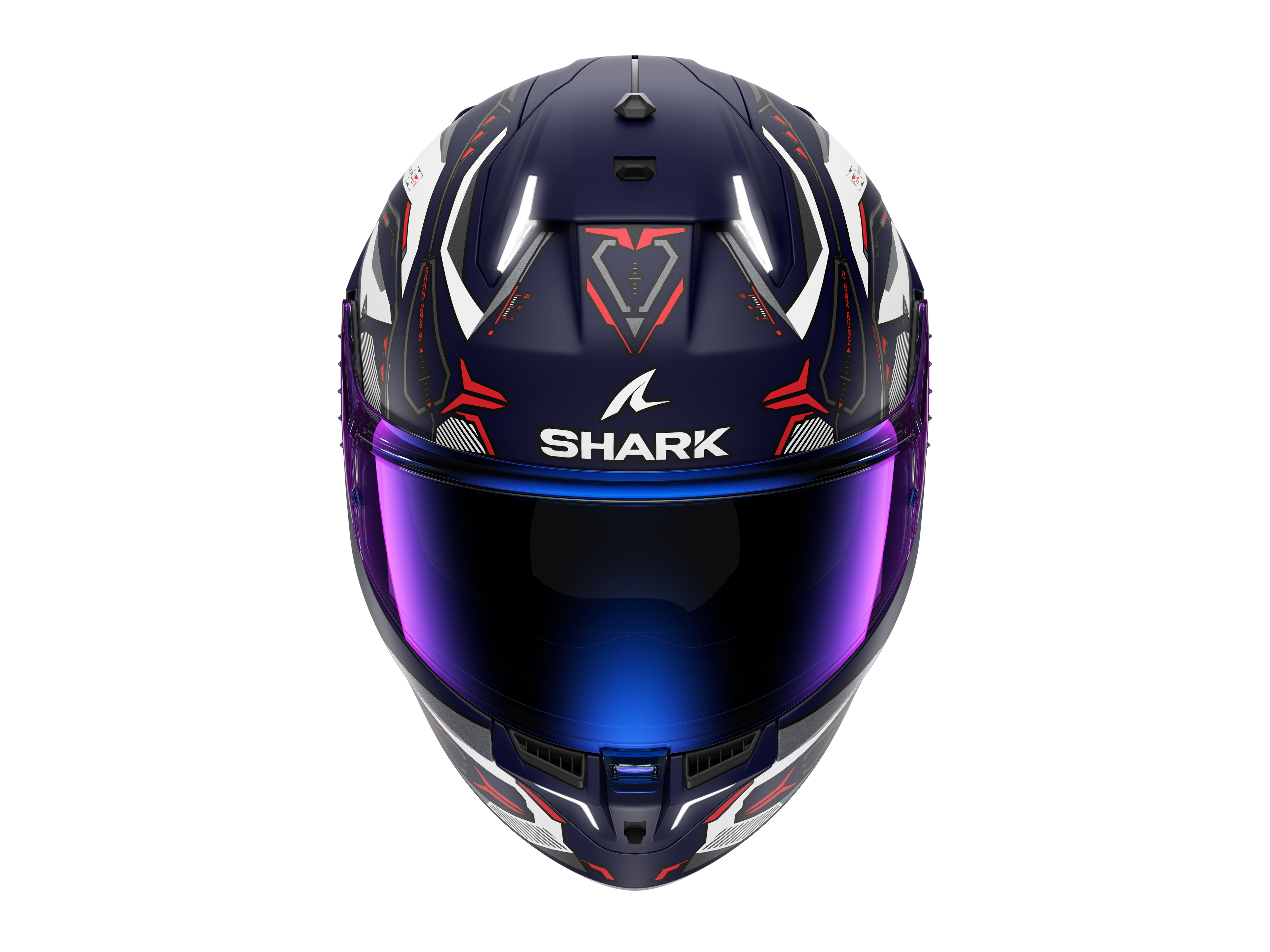 CAPACETE SHARK SKWAL i3 LINIK MAT AZUL/BRANCO/VERMELHO (BWR) - S -