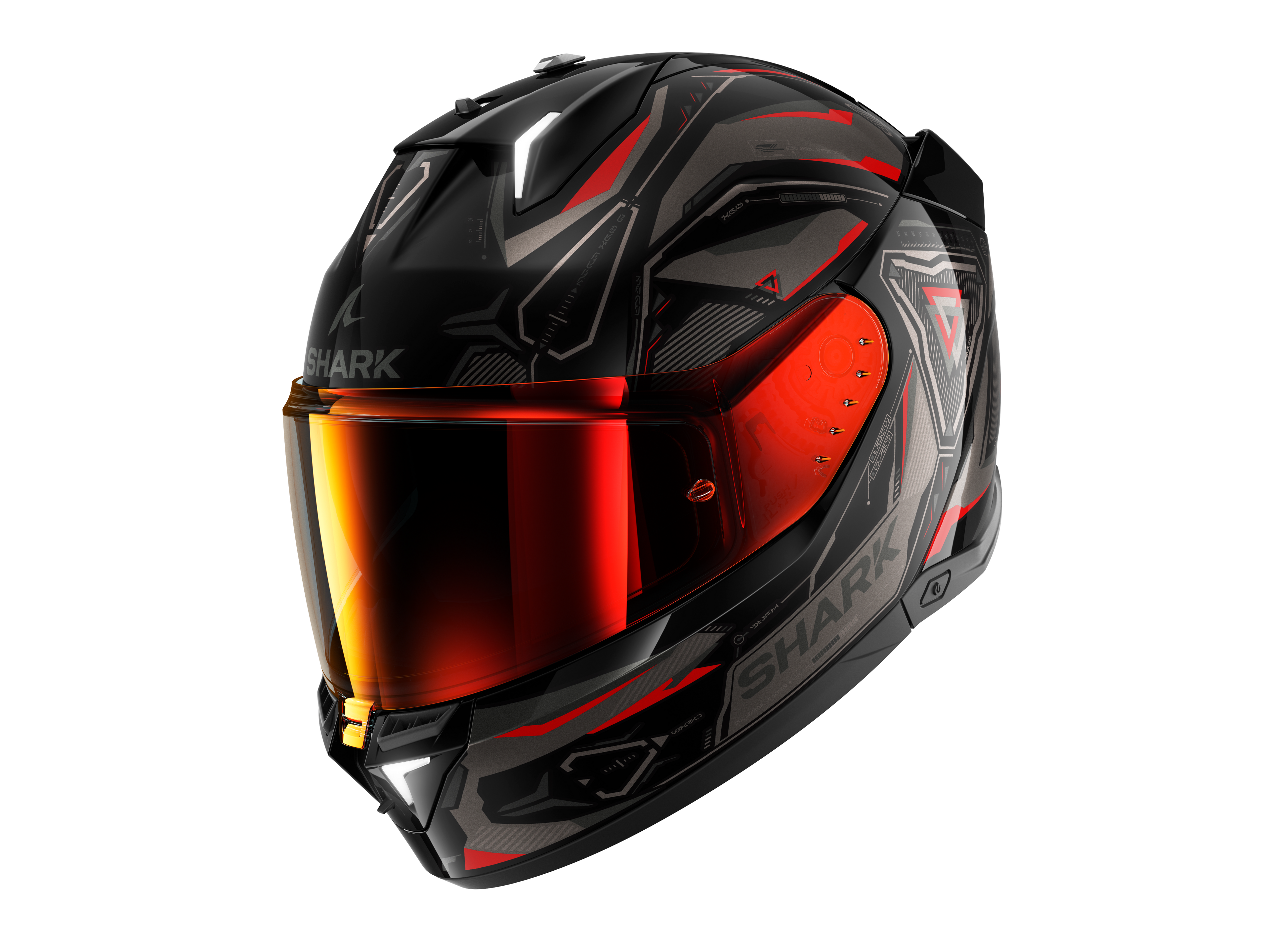 CAPACETE SHARK SKWAL i3 LINIK PRETO/ANTRACITE/VERMELHO (KAR) - XL
