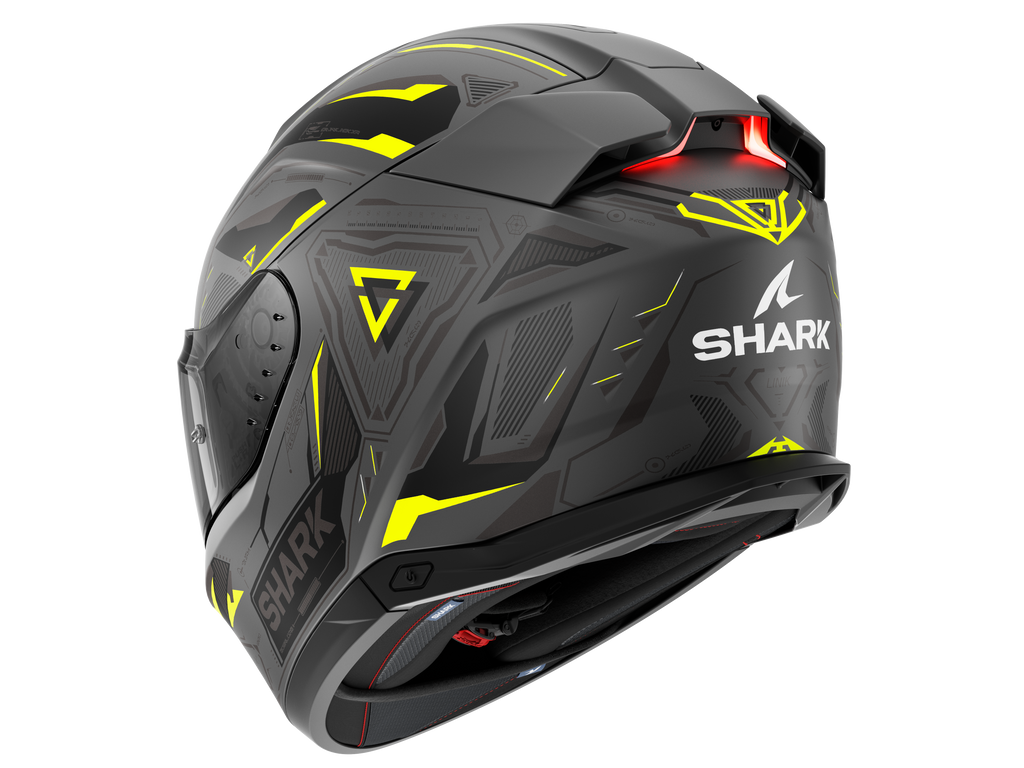 CAPACETE SHARK SKWAL i3 LINIK ANTRACITE/AMARELO/PRETO (AYK) - M -