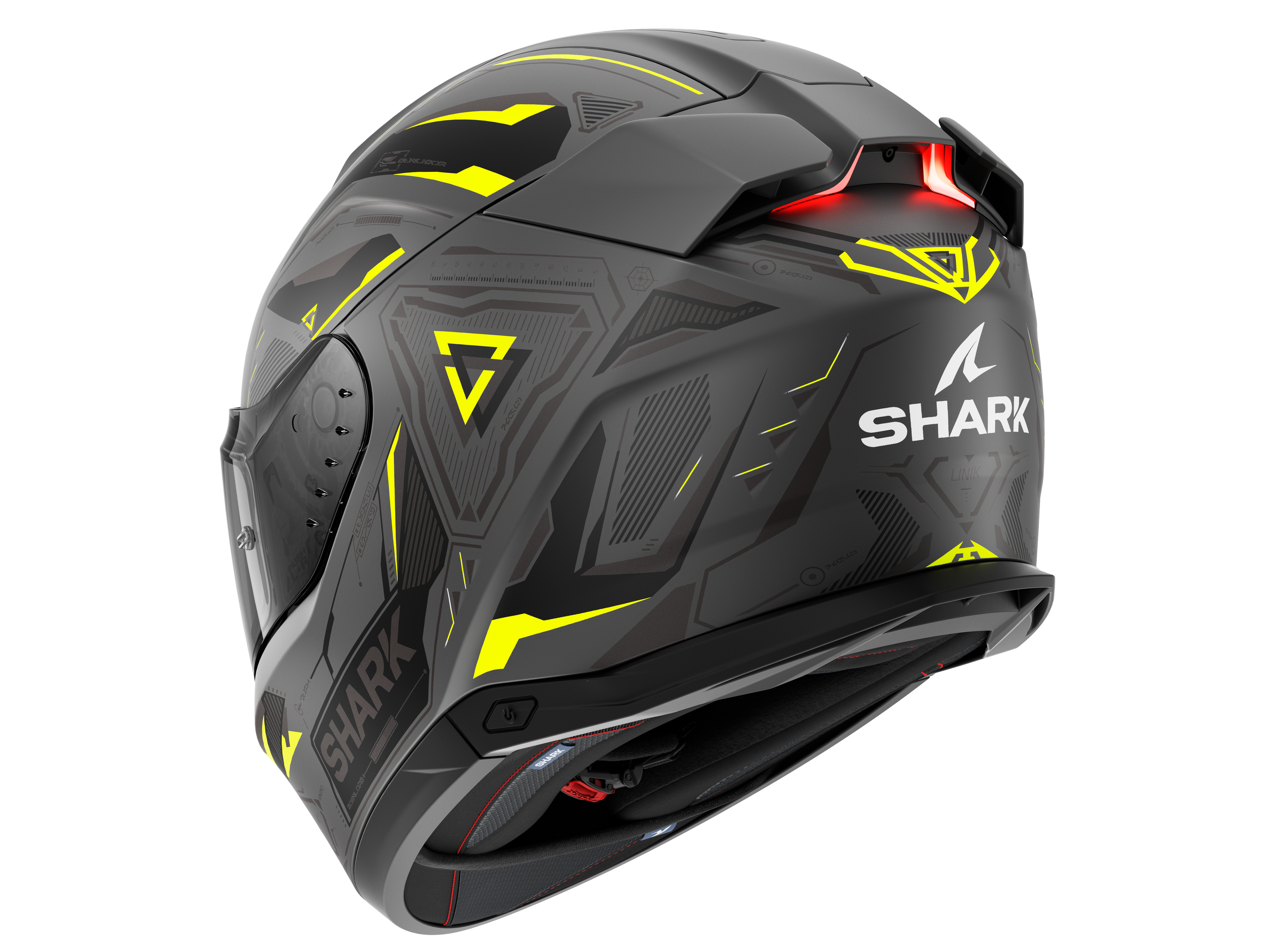 CAPACETE SHARK SKWAL i3 LINIK ANTRACITE/AMARELO/PRETO (AYK) - L -