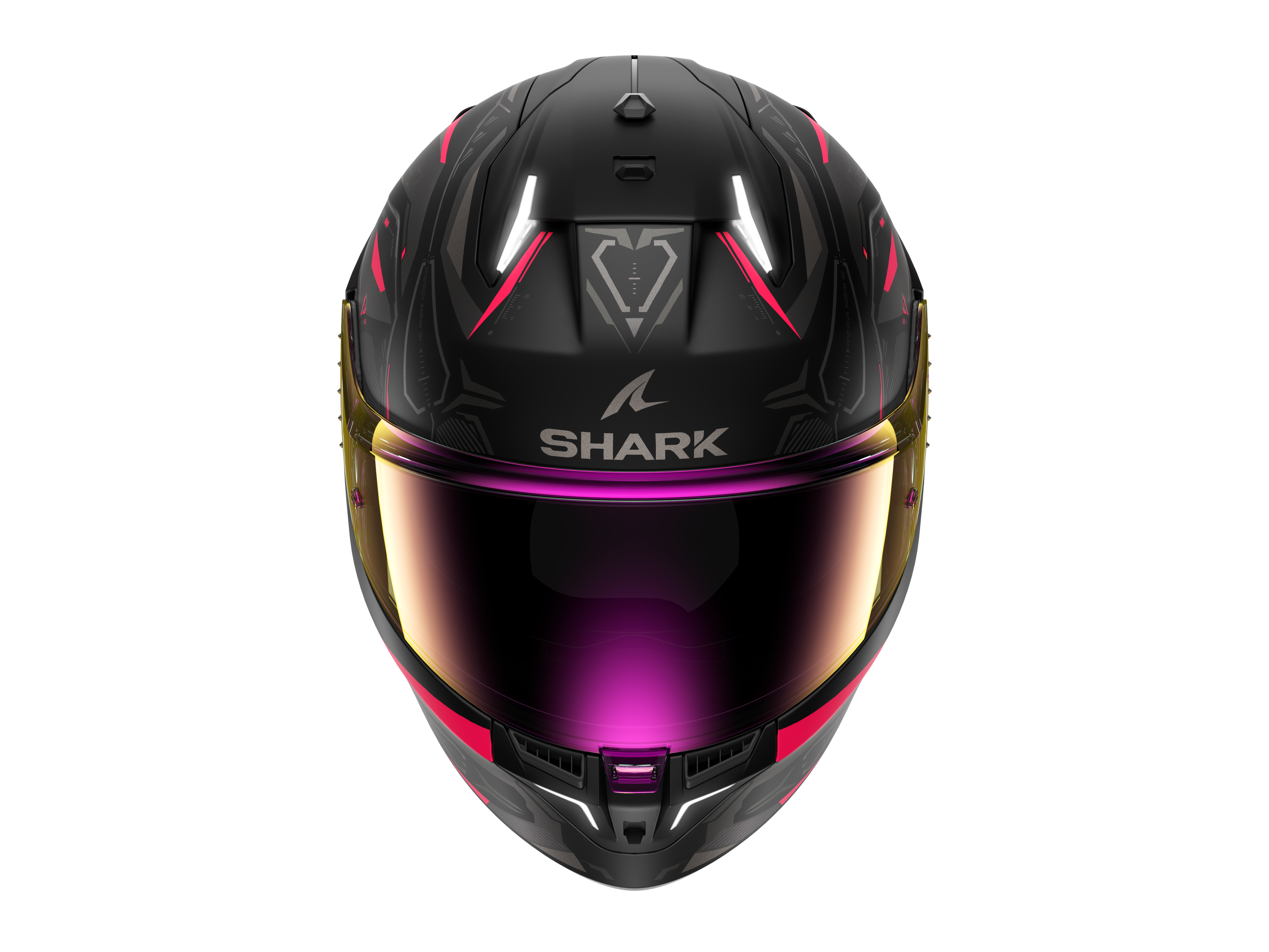 CAPACETE SHARK SKWAL i3 LINIK PRETO/ROSA (KVA) - S -