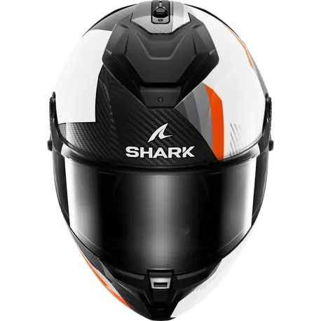 CAPACETE SHARK SPARTAN GT PRO DOKHTA CARBON CARBONO/BRANCO/LARANJA (DWO)- M -