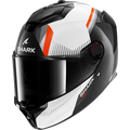 CAPACETE SHARK SPARTAN GT PRO DOKHTA CARBON CARBONO/BRANCO/LARANJA (DWO)- L -