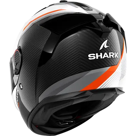 CAPACETE SHARK SPARTAN GT PRO DOKHTA CARBON CARBONO/BRANCO/LARANJA (DWO)- L -