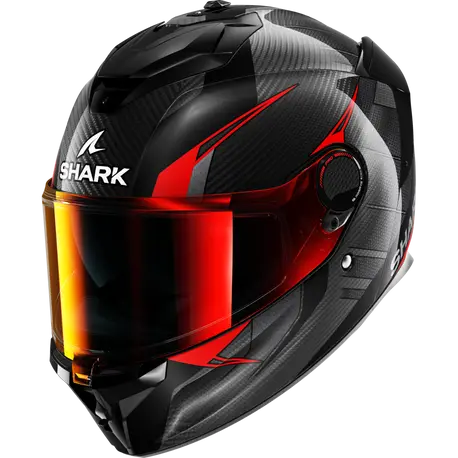 CAPACETE SHARK SPARTAN GT PRO KULTRAM CARBON CARBONO/PRETO/VERMELHO (DKR) - XL