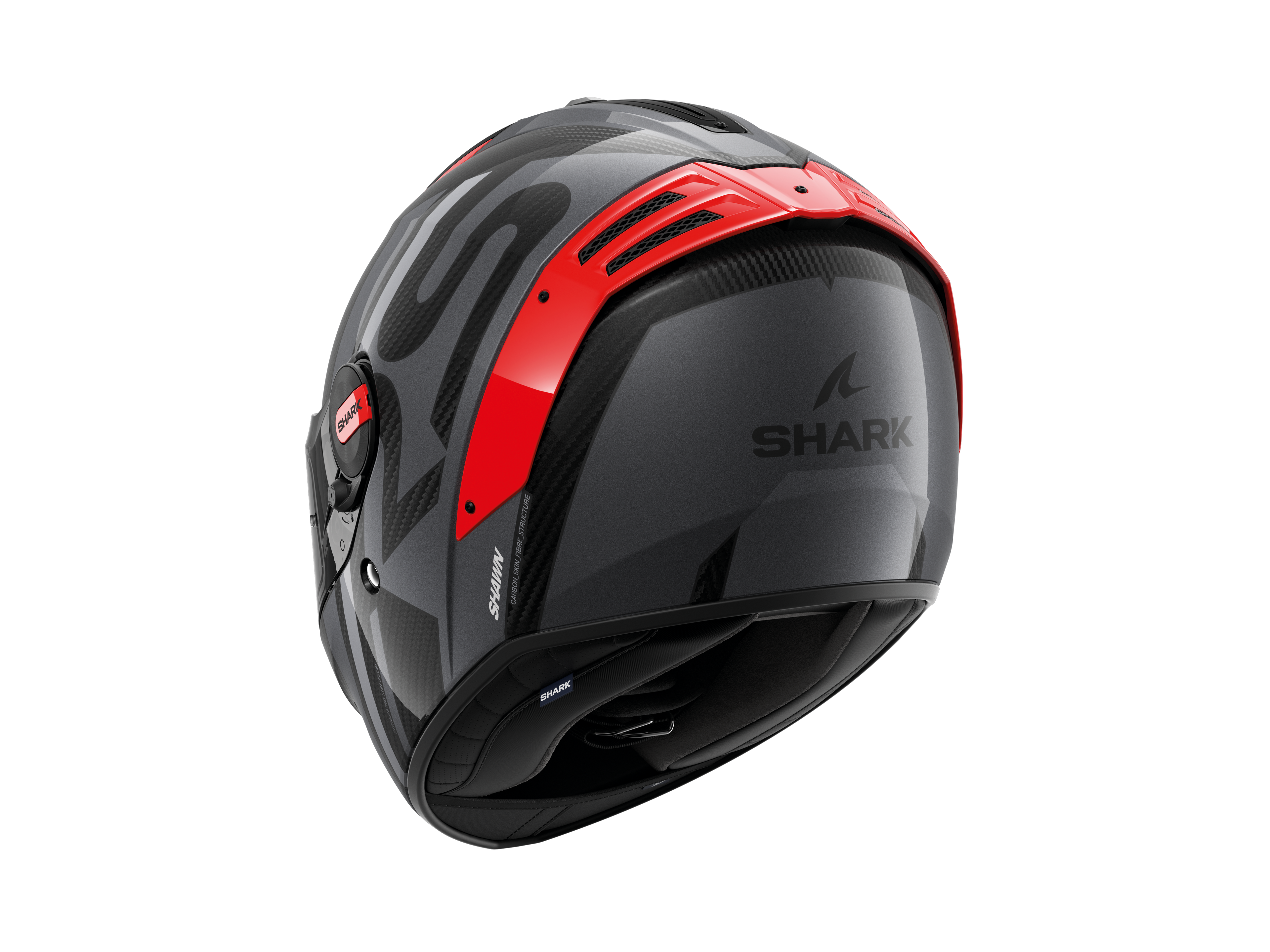 CAPACETE SHARK SPARTAN RS CARBON SHAWN CARBONO/LARANJA/PRATA (DOS) - M -