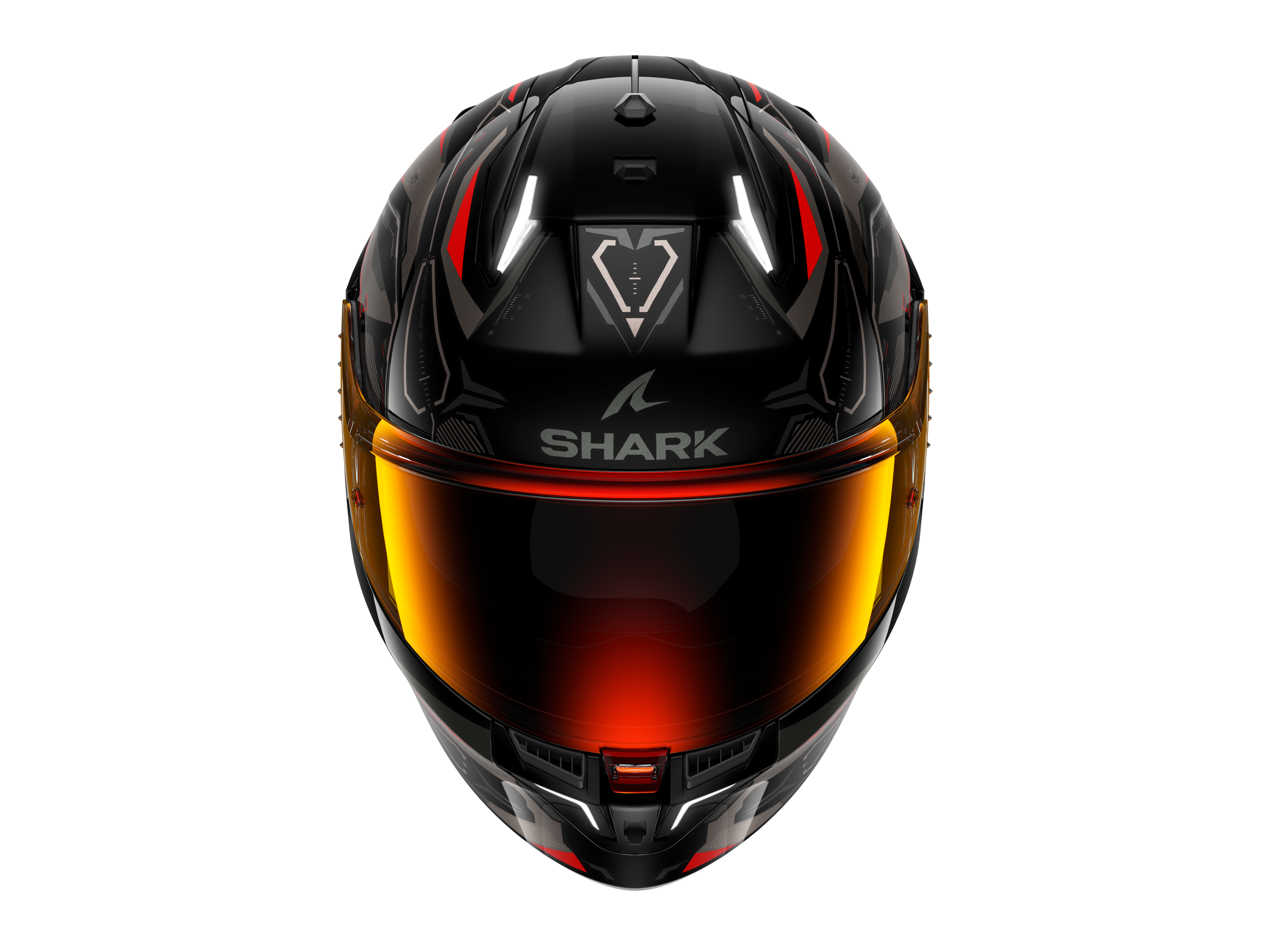 CAPACETE SHARK SKWAL i3 LINIK PRETO/ANTRACITE/VERMELHO (KAR) - S