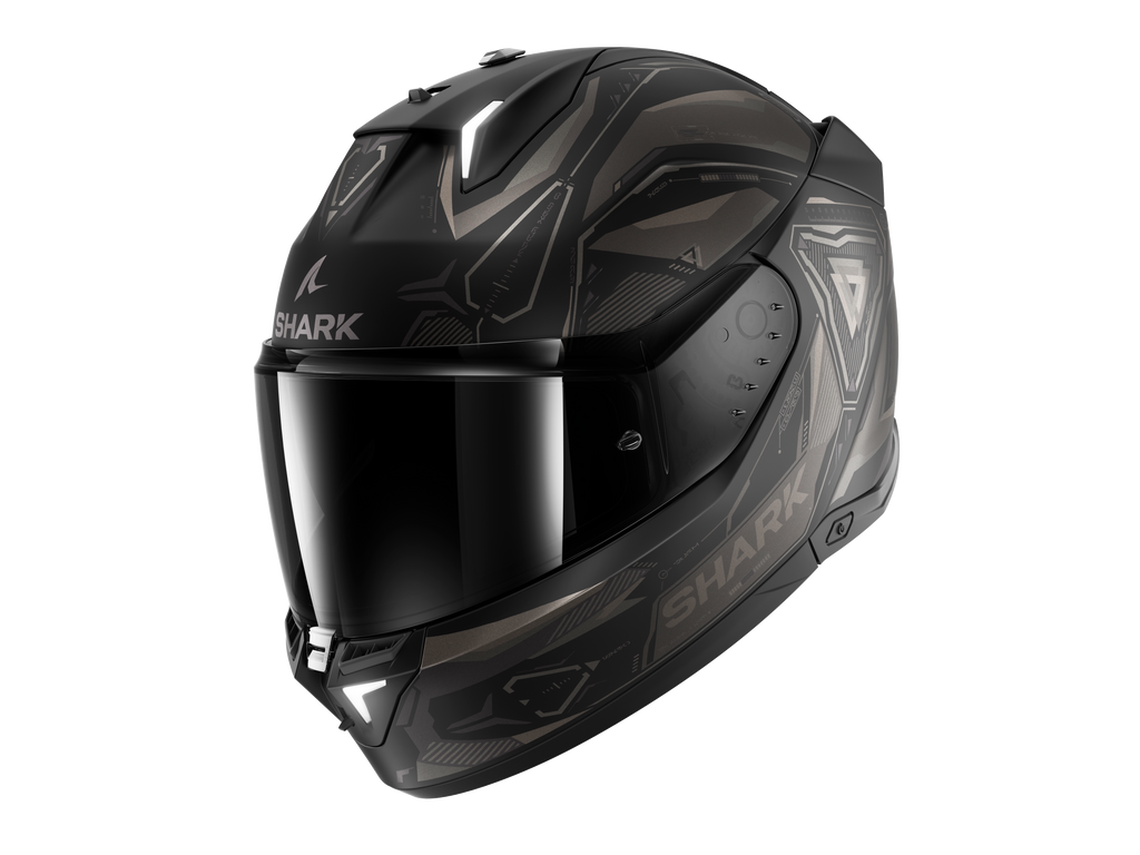 CAPACETE SHARK SKWAL i3 LINIK MAT PRETO/ANTRACITE (KAA) - XL -