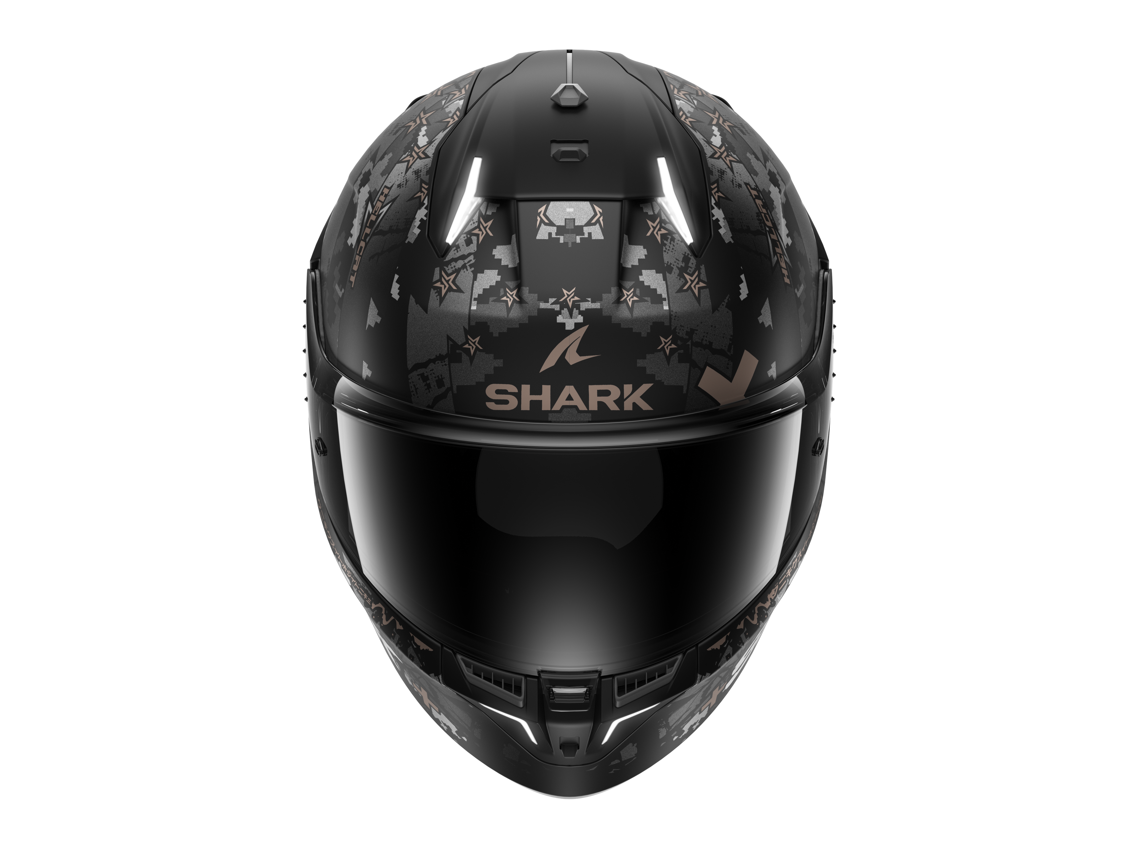 CAPACETE SHARK SKWAL i3 HELLCAT MAT PRETO/CROMADO/ANTRACITE (KUA) - M