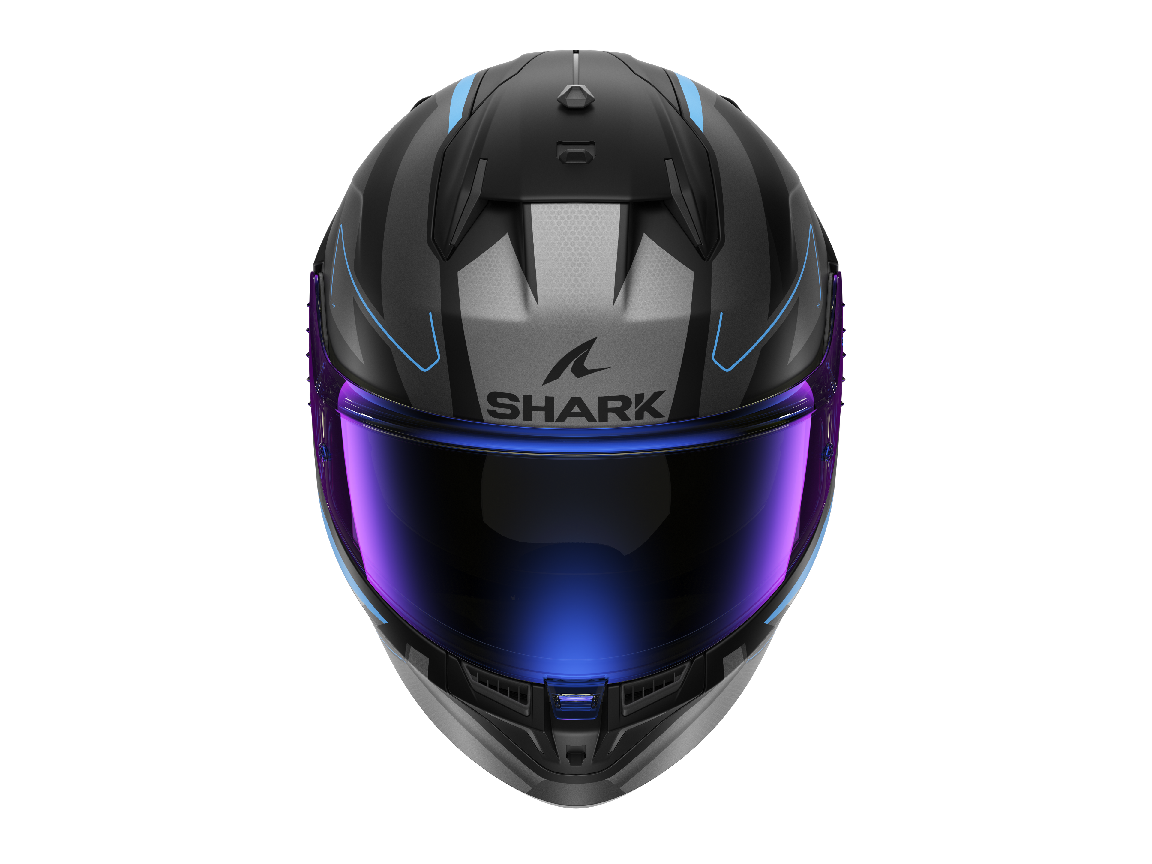 CAPACETE SHARK D-SKWAL 3 SIZLER MAT PRETO/ANTRACITE/AZUL (KAB) - L -