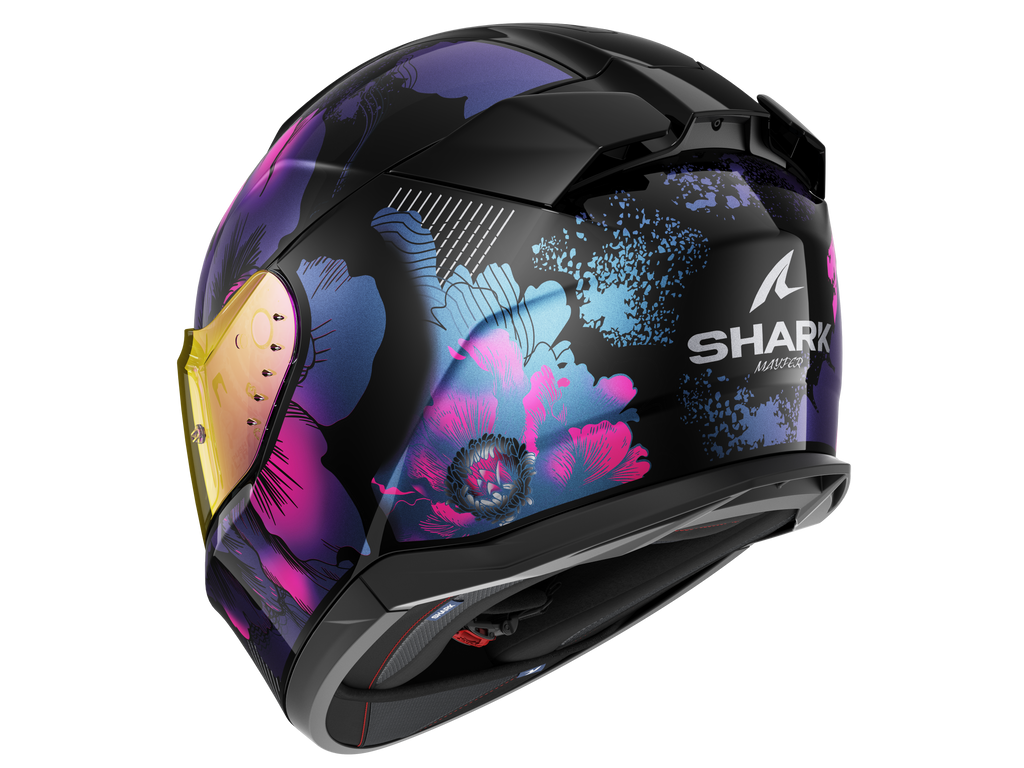 CAPACETE SHARK D-SKWAL 3 MAYFER PRETO/ROSA/BRILHANTE (KVX) - M
