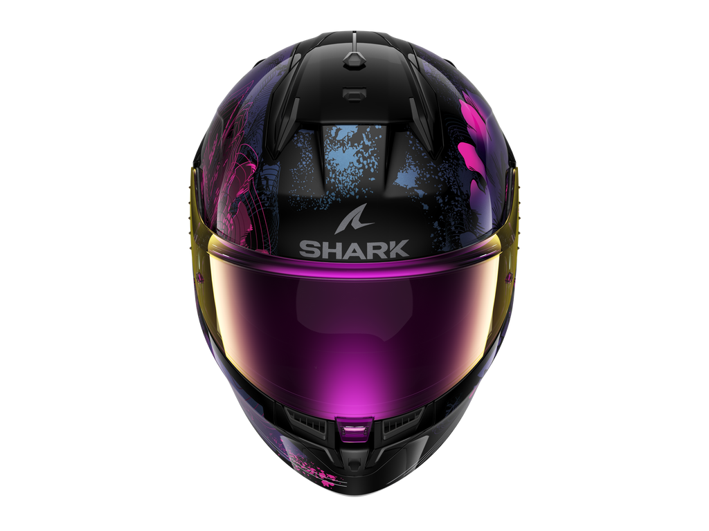 CAPACETE SHARK D-SKWAL 3 MAYFER PRETO/ROSA/BRILHANTE (KVX) - M