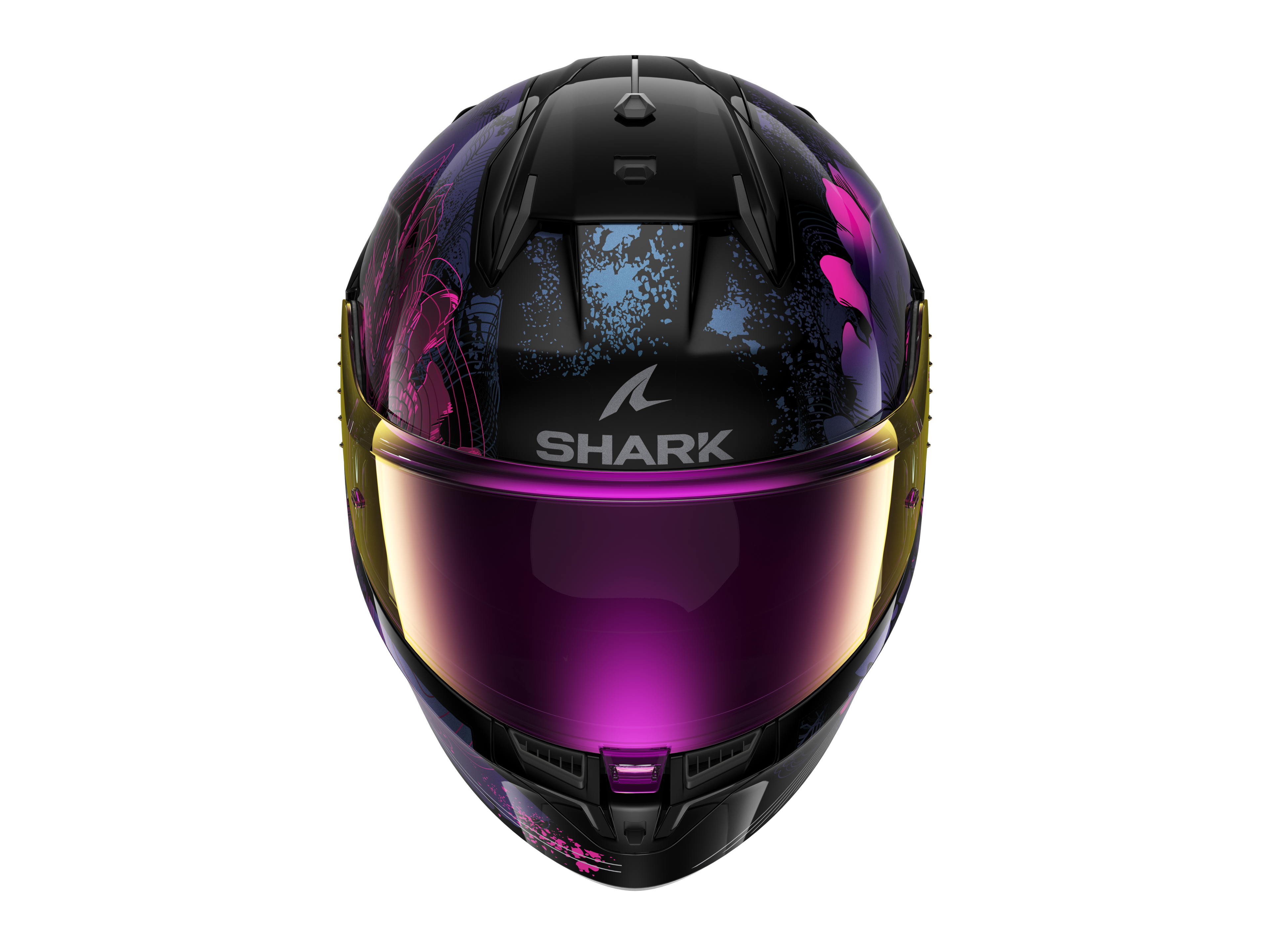 CAPACETE SHARK D-SKWAL 3 MAYFER PRETO/ROSA/BRILHANTE (KVX) - M