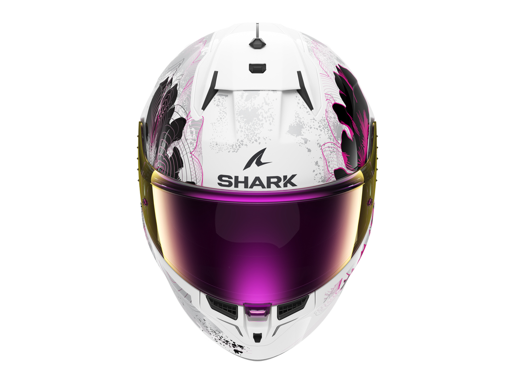 CAPACETE SHARK D-SKWAL 3 MAYFER BRANCO/ROSA/ANTRACITE (WVA) - XS -