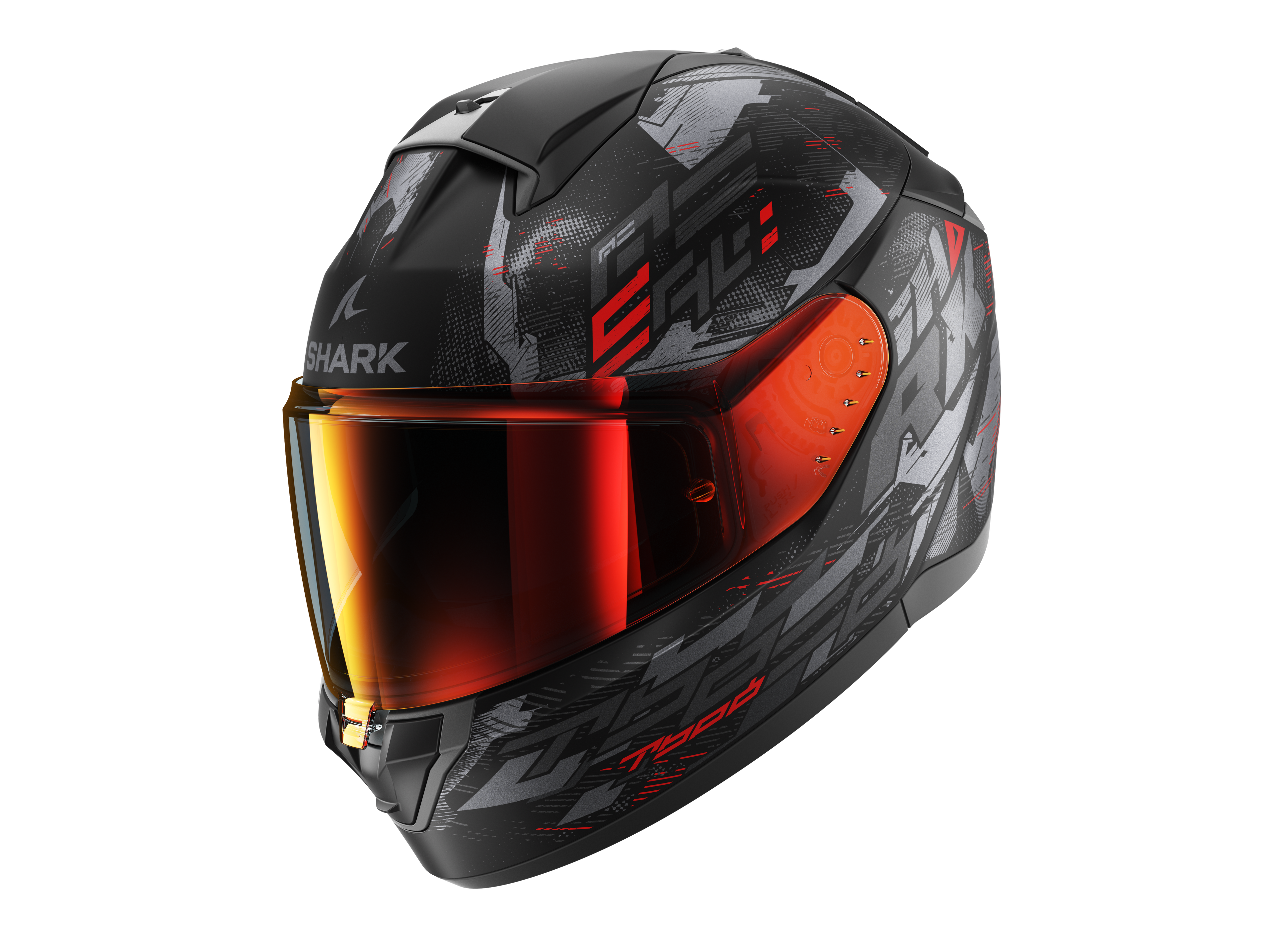 CAPACETE SHARK RIDILL 2 MOLOKAI PRETO/ANTRACITE/VERMELHO (KAR) - L
