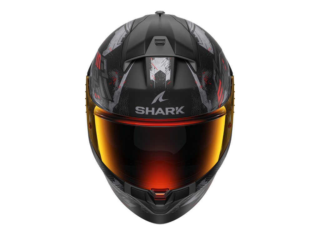 CAPACETE SHARK RIDILL 2 MOLOKAI PRETO/ANTRACITE/VERMELHO (KAR) - L