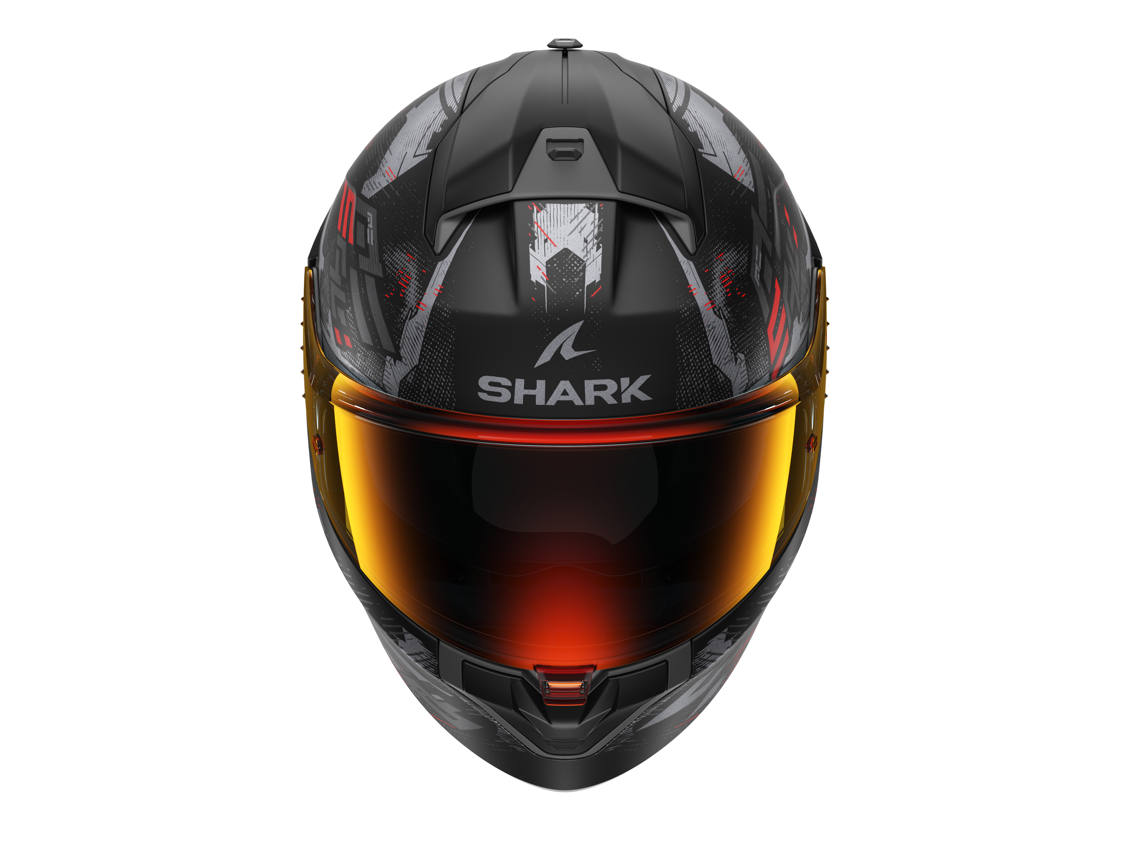 CAPACETE SHARK RIDILL 2 MOLOKAI PRETO/ANTRACITE/VERMELHO (KAR) - L