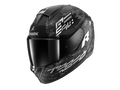 CAPACETE SHARK RIDILL 2 MOLOKAI PRETO/BRANCO/PRATA (KWS) - M -
