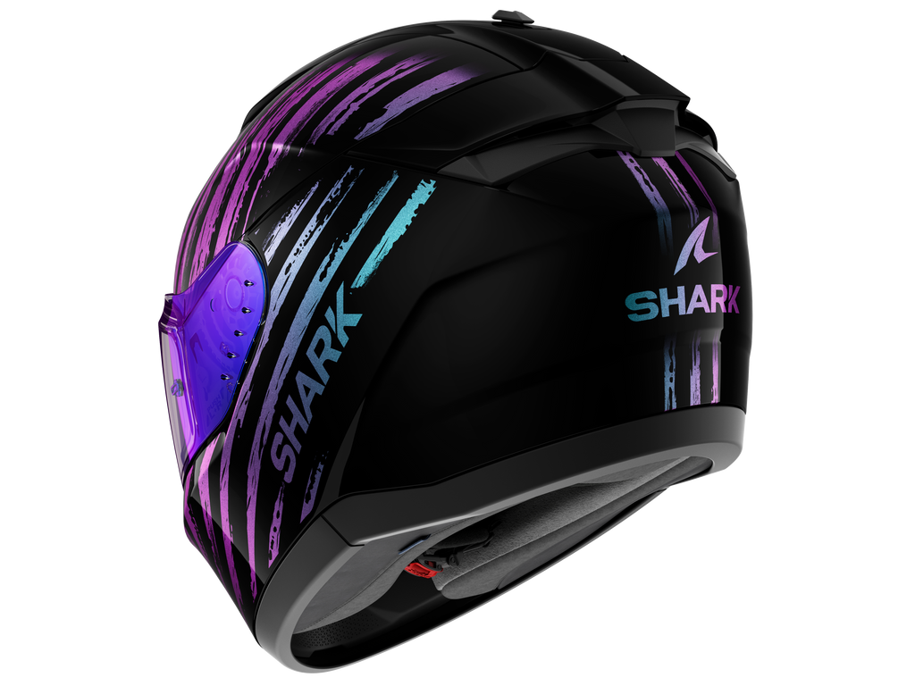 CAPACETE SHARK RIDILL 2 ASSYA PRETO/BRILHANTE (KXK) - L