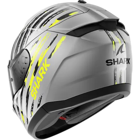CAPACETE SHARK RIDILL 2 ASSYA PRATA/ANTRACITE/AMARELO (SAY) - M -