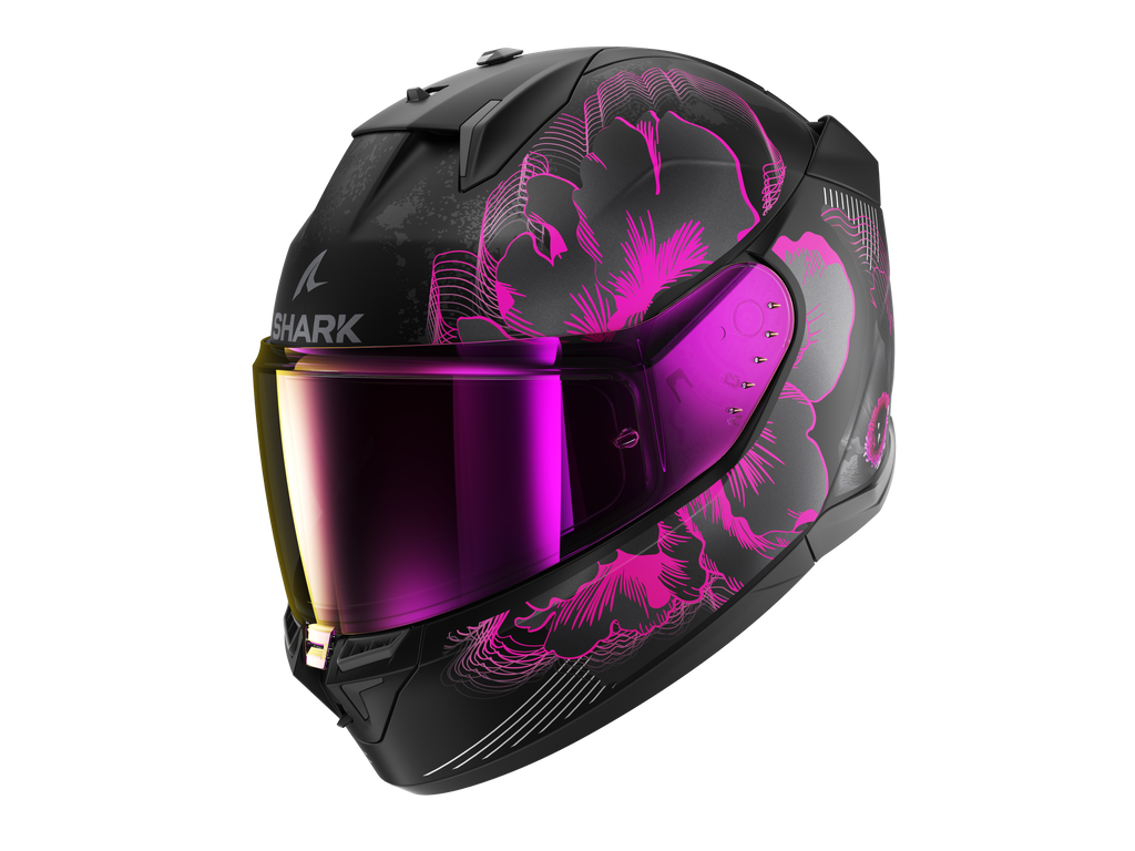 CAPACETE SHARK D-SKWAL 3 MAYFER MAT PRETO/ROSA/ANTRACITE (KVA) - XS -