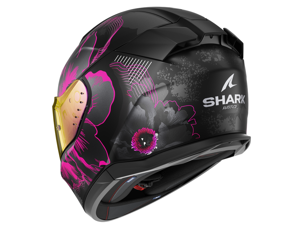 CAPACETE SHARK D-SKWAL 3 MAYFER MAT PRETO/ROSA/ANTRACITE (KVA) - XS -