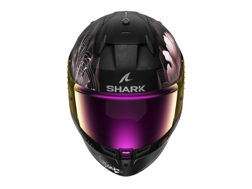 CAPACETE SHARK D-SKWAL 3 MAYFER MAT PRETO/ROSA/DOURADO (KVQ) - XS