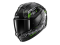 CAPACETE SHARK RIDILL 2 MOLOKAI PRETO/PRATA/VERDE (KSG) - S -