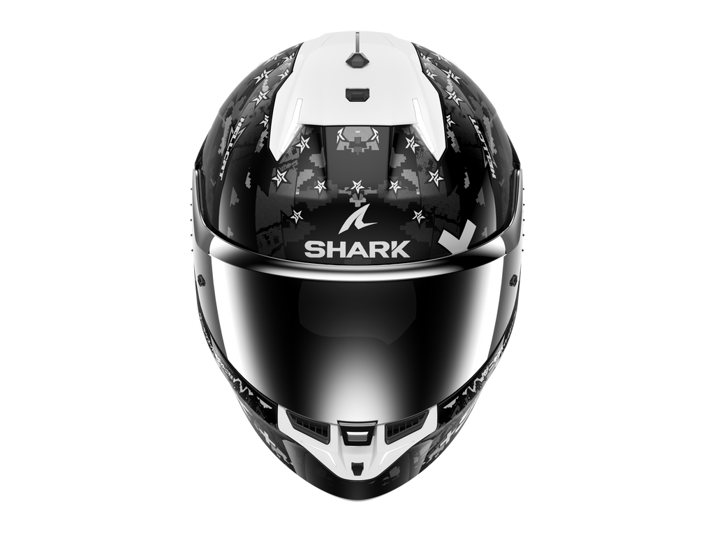 CAPACETE SHARK SKWAL i3 HELLCAT PRETO/CROMADO/CINZA (KUS) - XL -