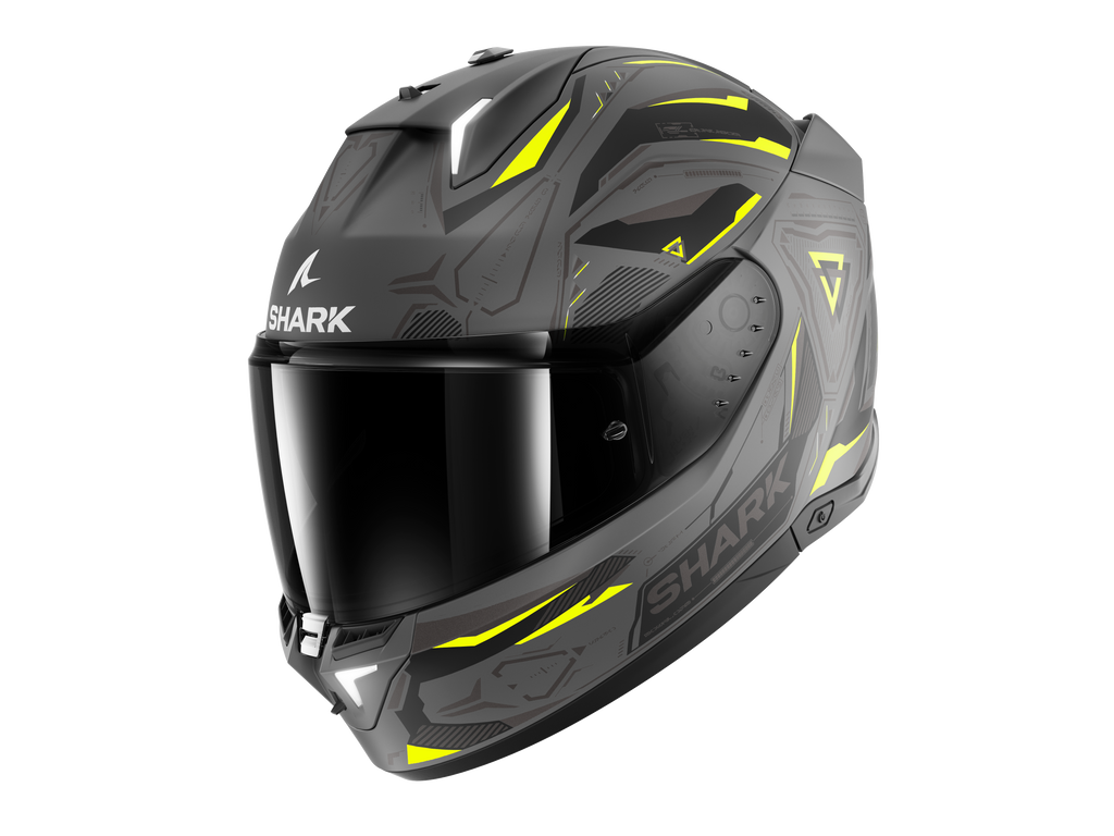 CAPACETE SHARK SKWAL i3 LINIK ANTRACITE/AMARELO/PRETO (AYK) - XL -